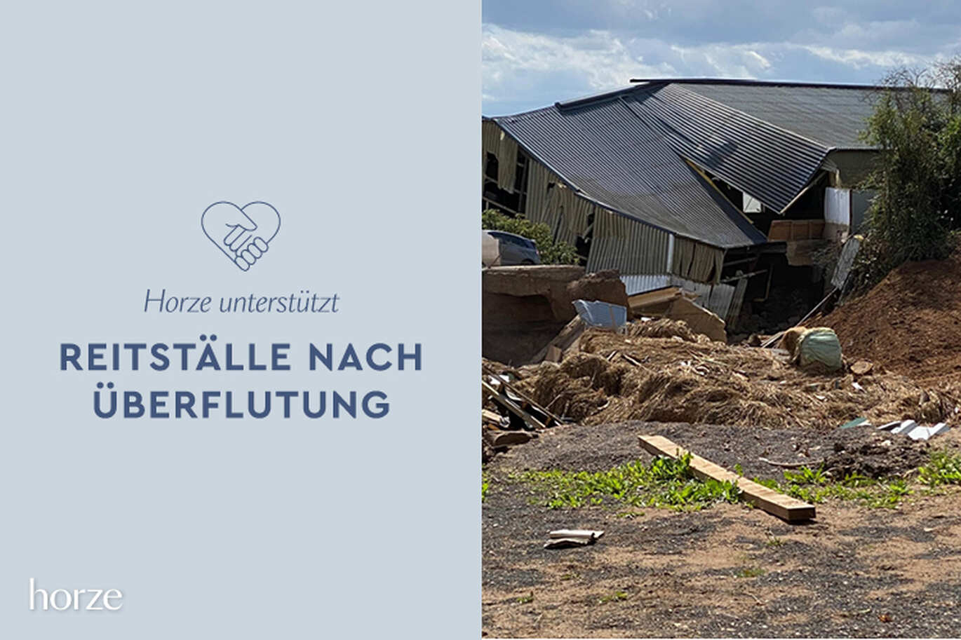 Horze unterstützt Reitställe nach Überflutung