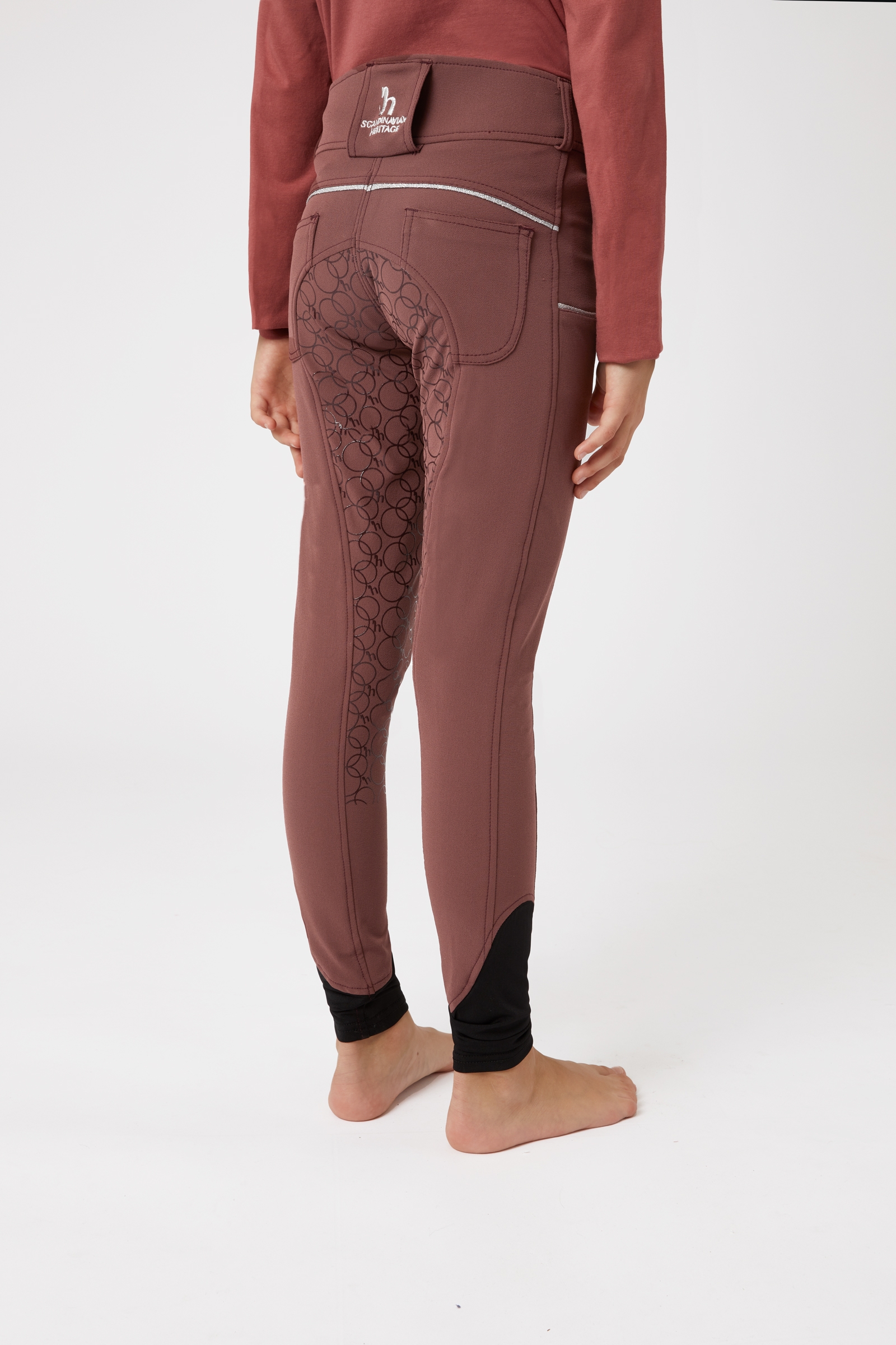 Horze Leighton Teens Vollbesatzreithose mit Silikongrip und Handytasche