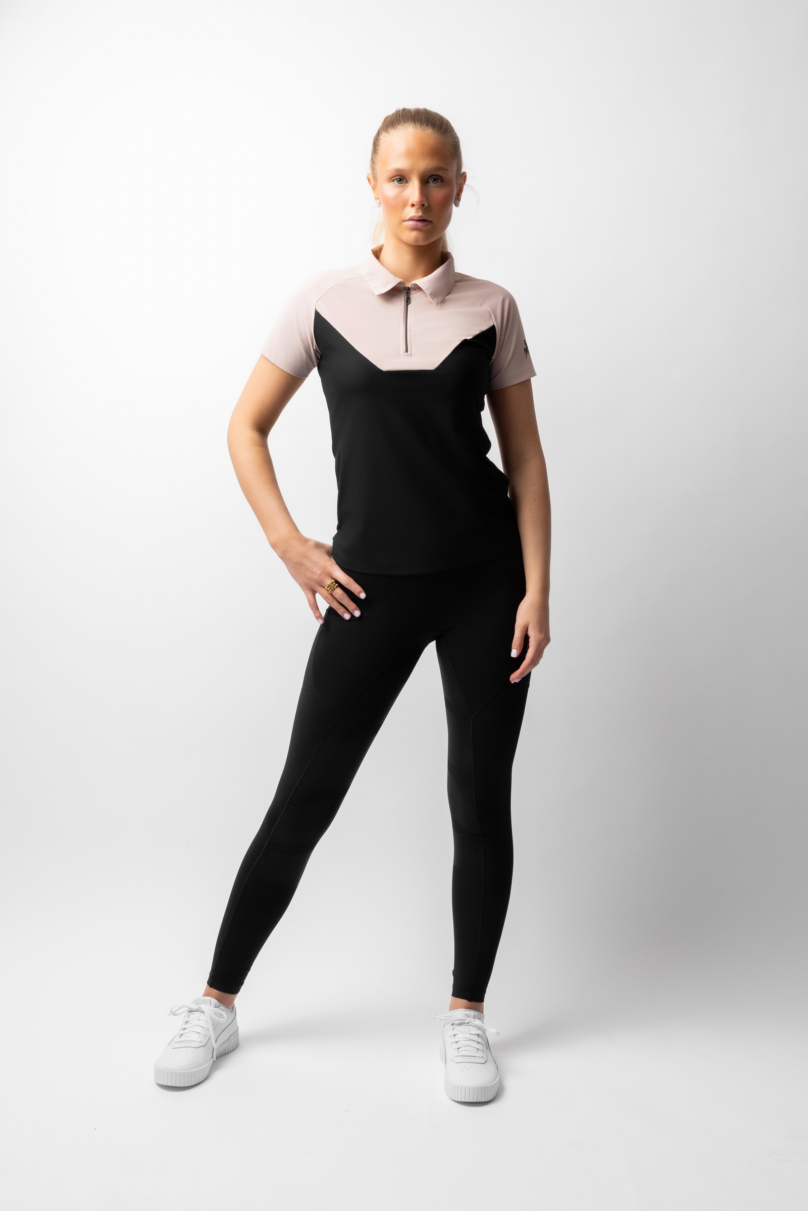 B Vertigo Giselle Damen zweifarbiges Poloshirt  