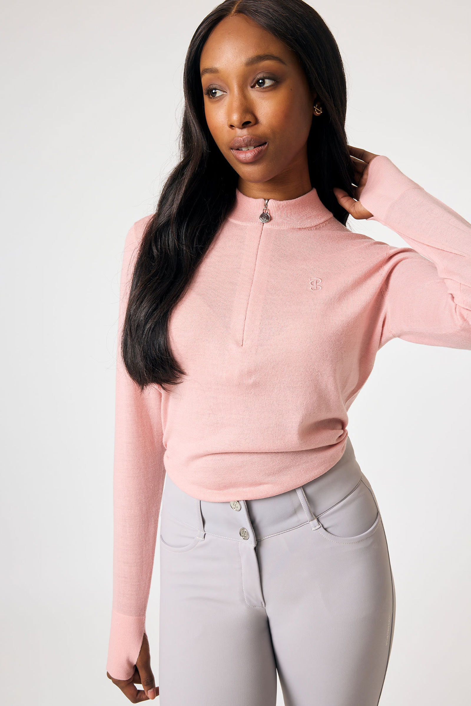 Hortensia Pink PS of Sweden Erin Women&acute;s Equimerino Base Layer