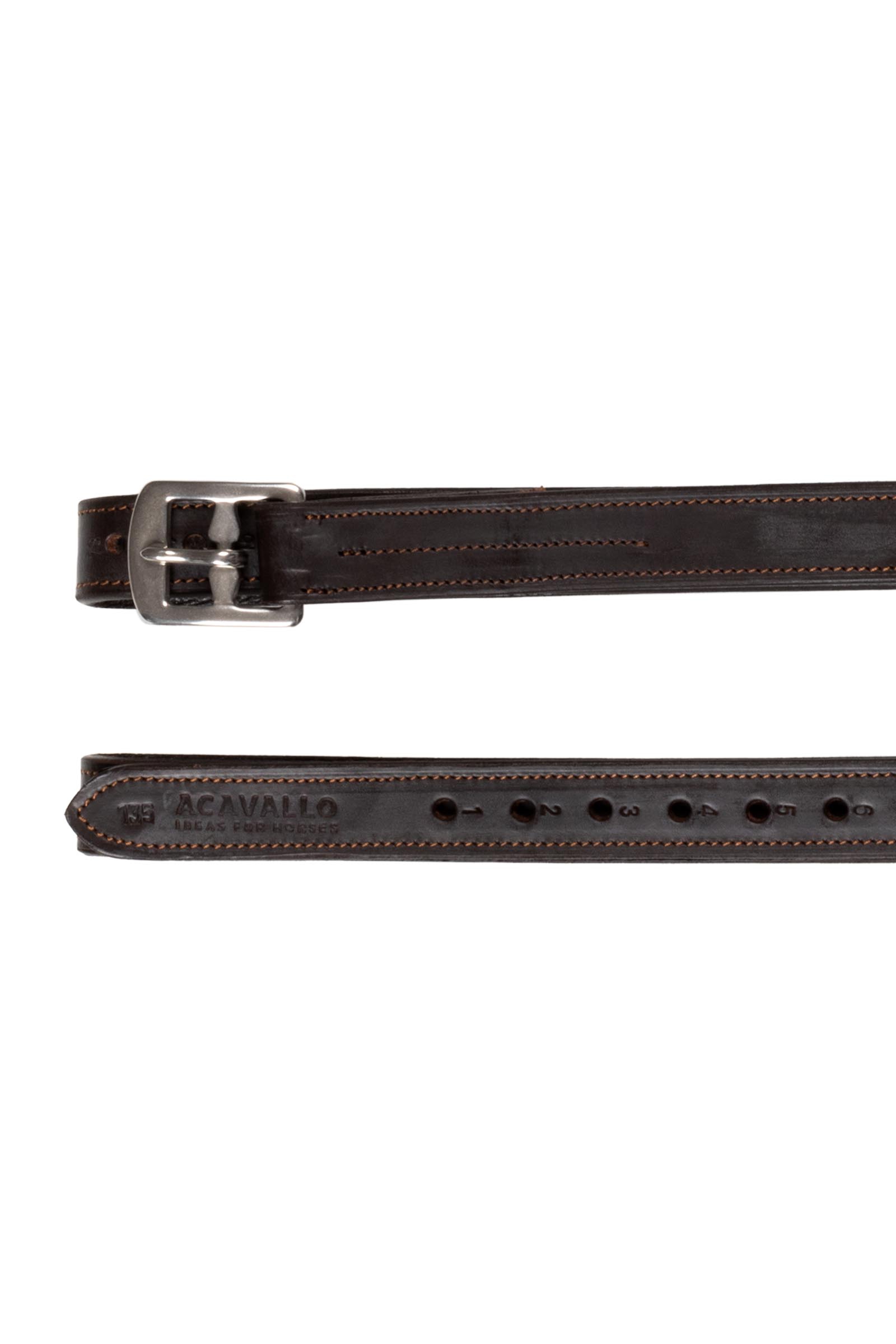 Acavallo Kalbsleder Steigb&uuml;gelriemen verst&auml;rkt