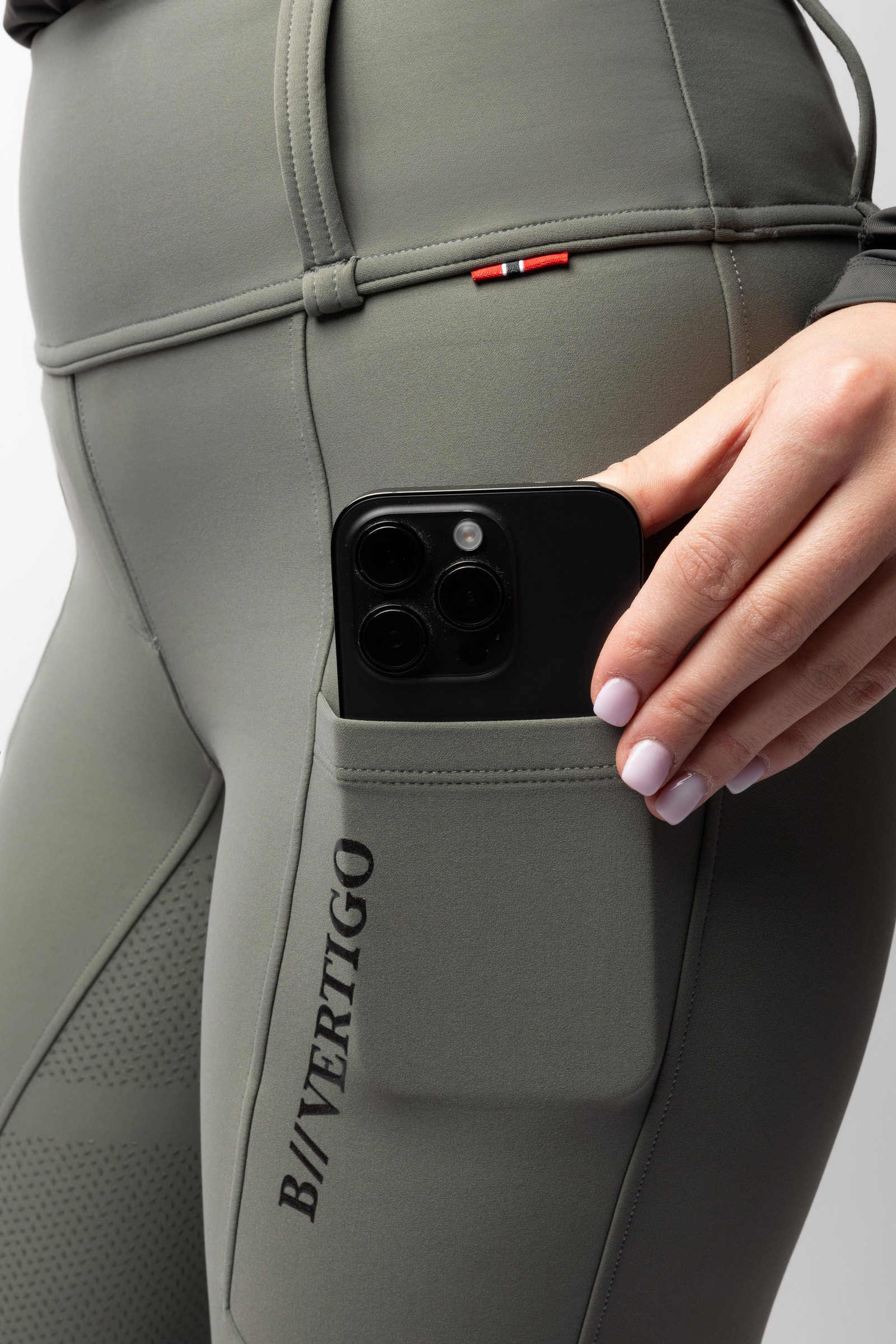 B Vertigo Chiara Vollbesatzreithose mit Kompression und Hybrid-Design  