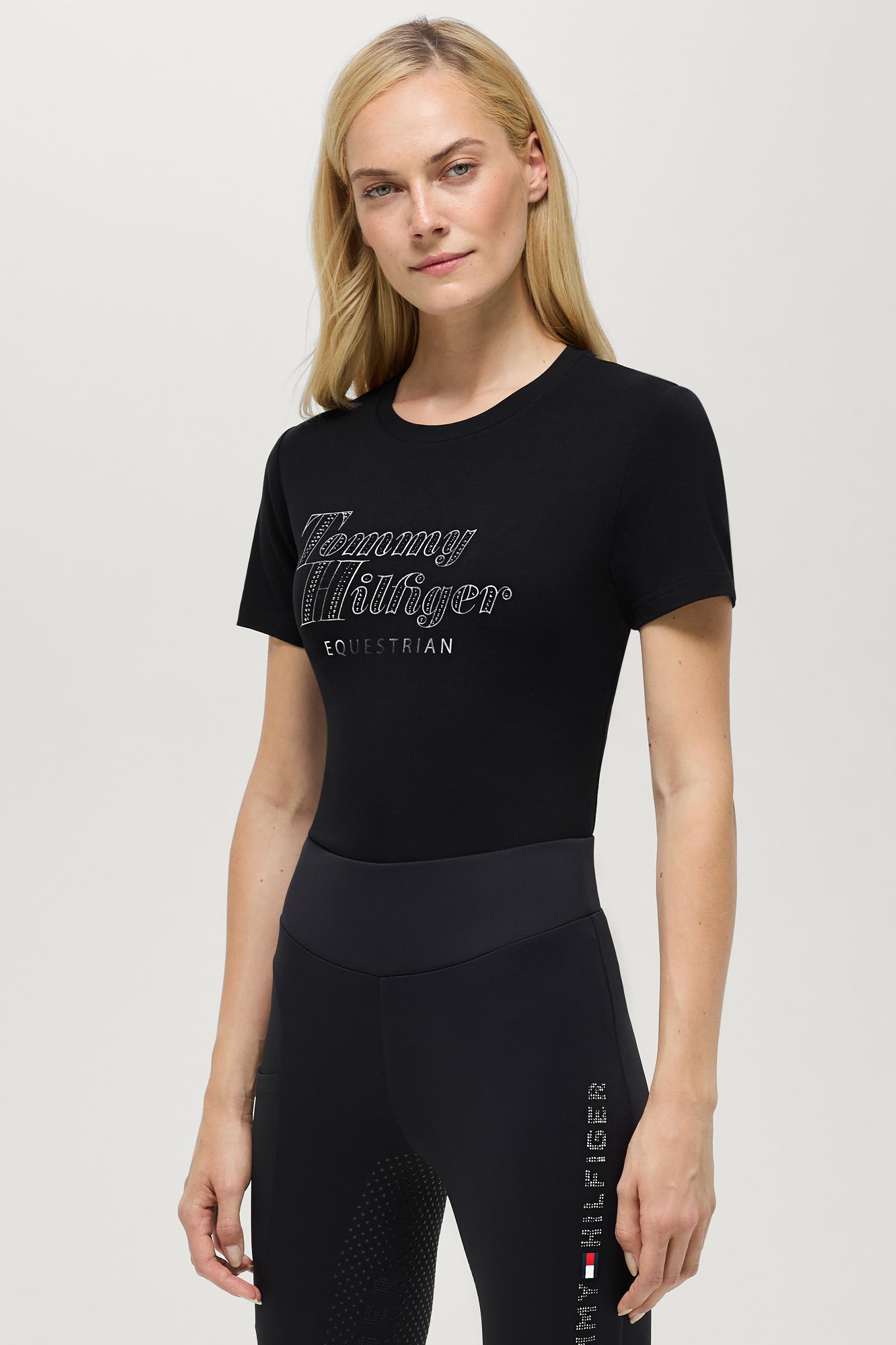Tommy Hilfiger Equestrian Malibu Damen T-Shirt mit Strass