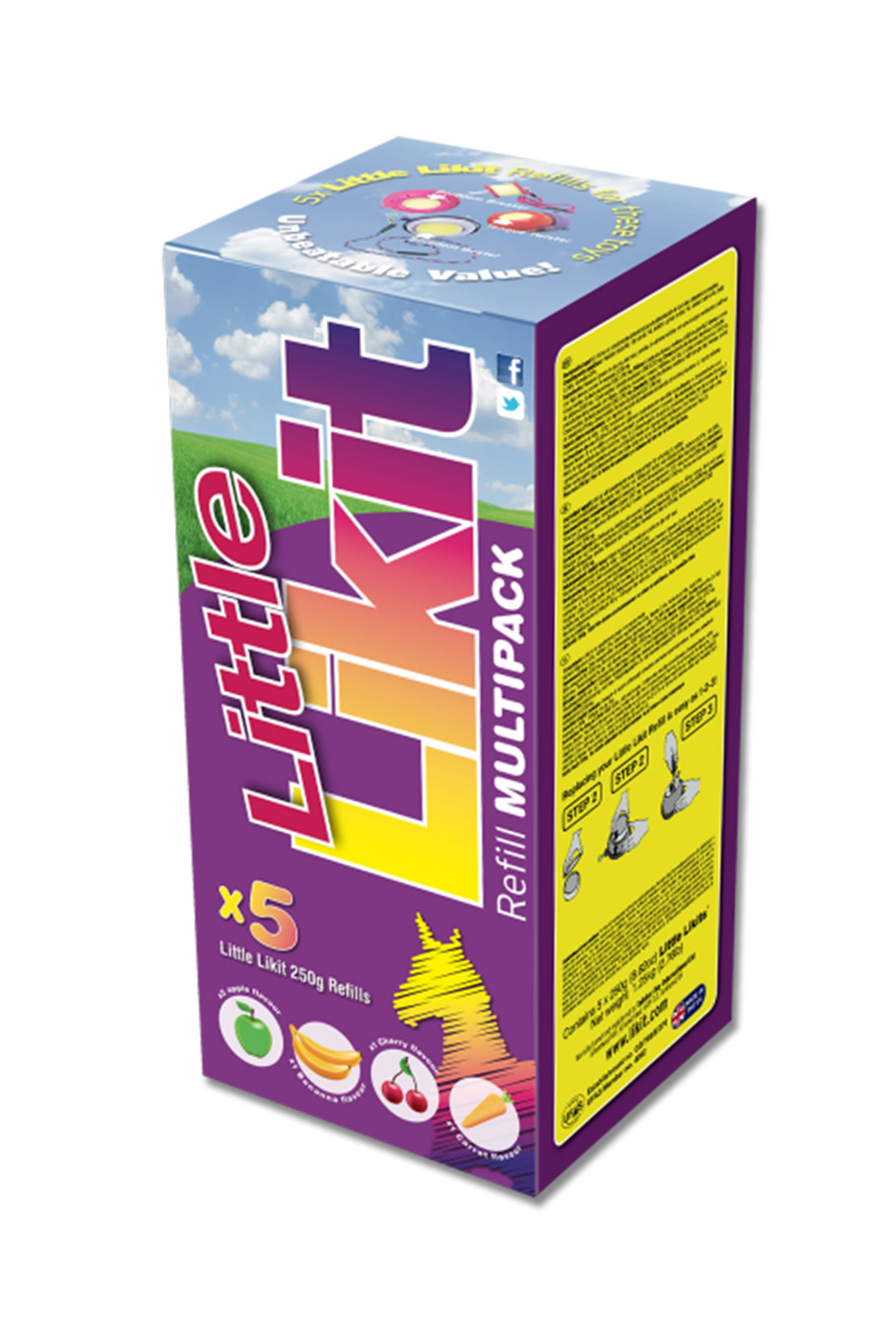 Likit 250 g, Sammelpackung, Banane, M&ouml;hre, Kirsche, 2x Apfel