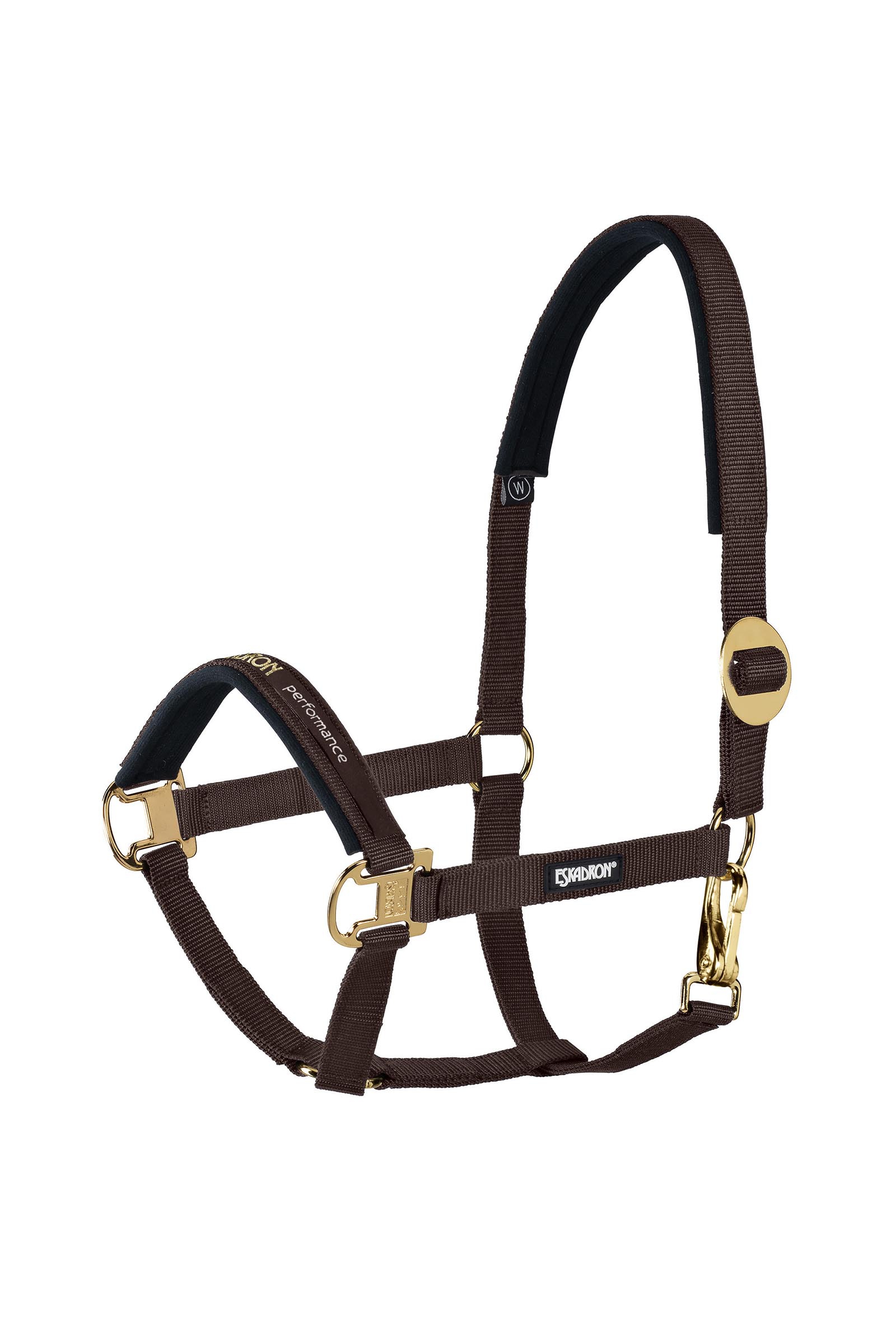 Darkbrown Eskadron Halter sliding Buckle