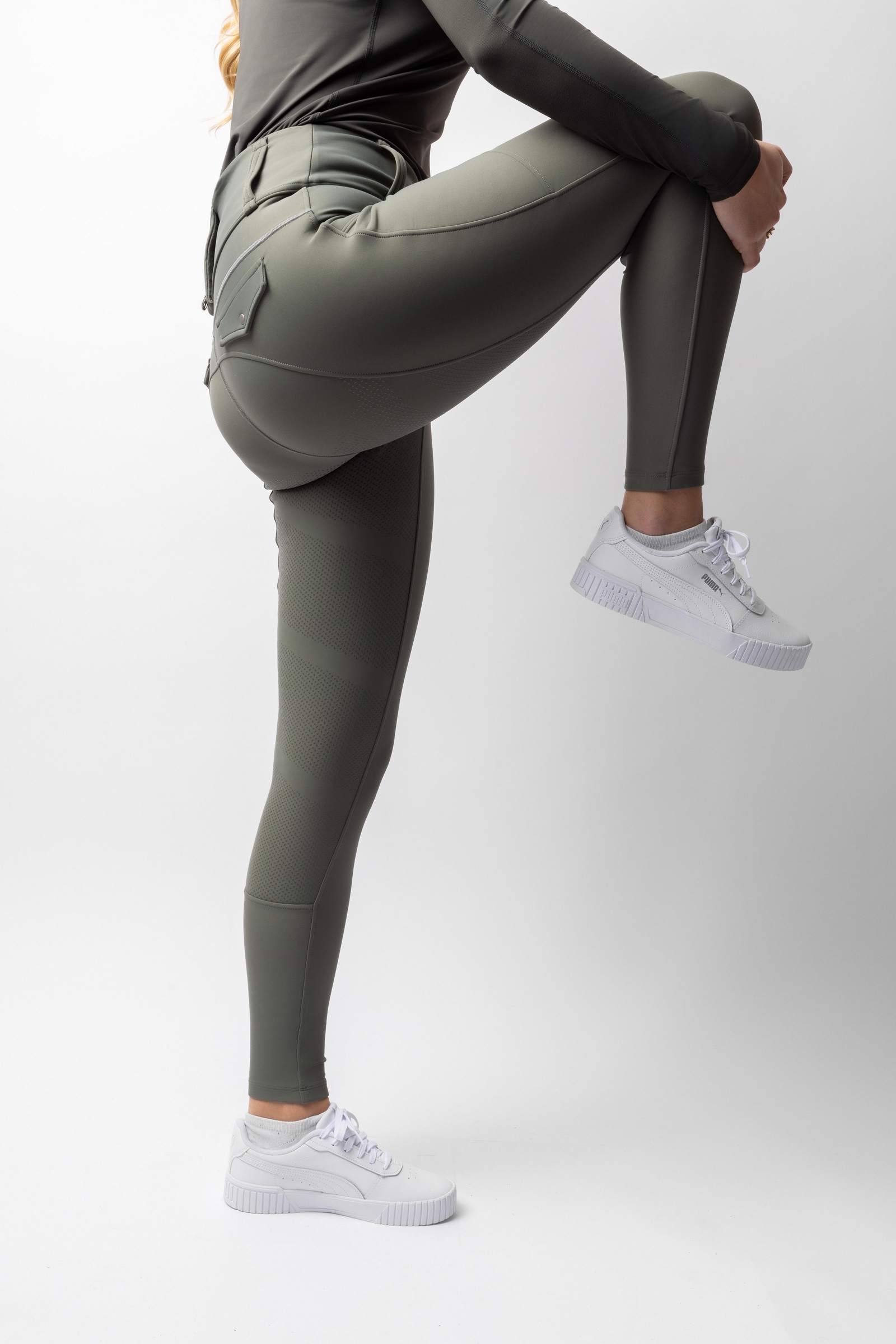 B Vertigo Chiara Vollbesatzreithose mit Kompression und Hybrid-Design  