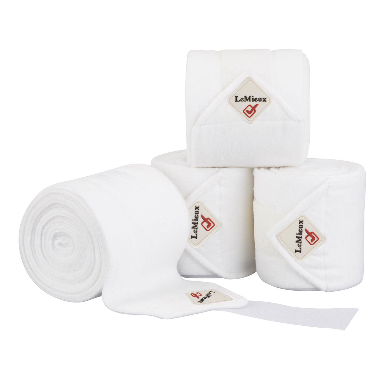 WH/AB LeMieux Luxury Polo Bandagen, 4-er Set