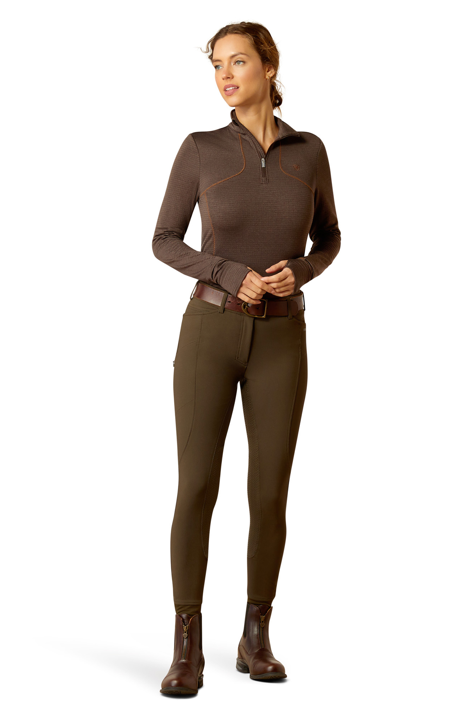 Ariat Gridwork 1/4 Rei&szlig;verschluss Baselayer