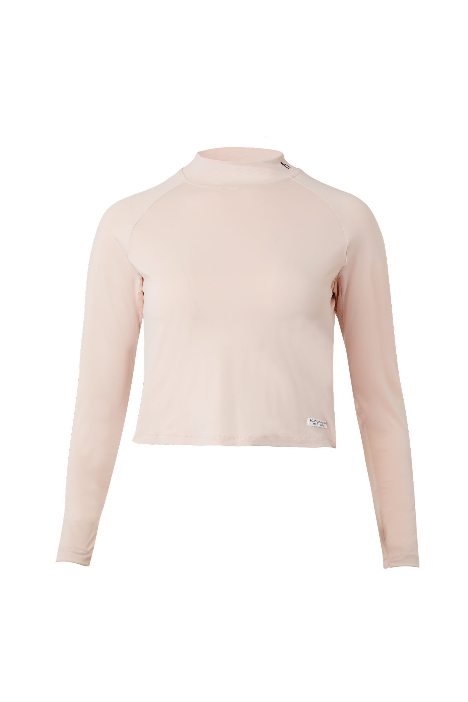 Peach Pink Horze Gabriela Crop-Top, UPF 40+