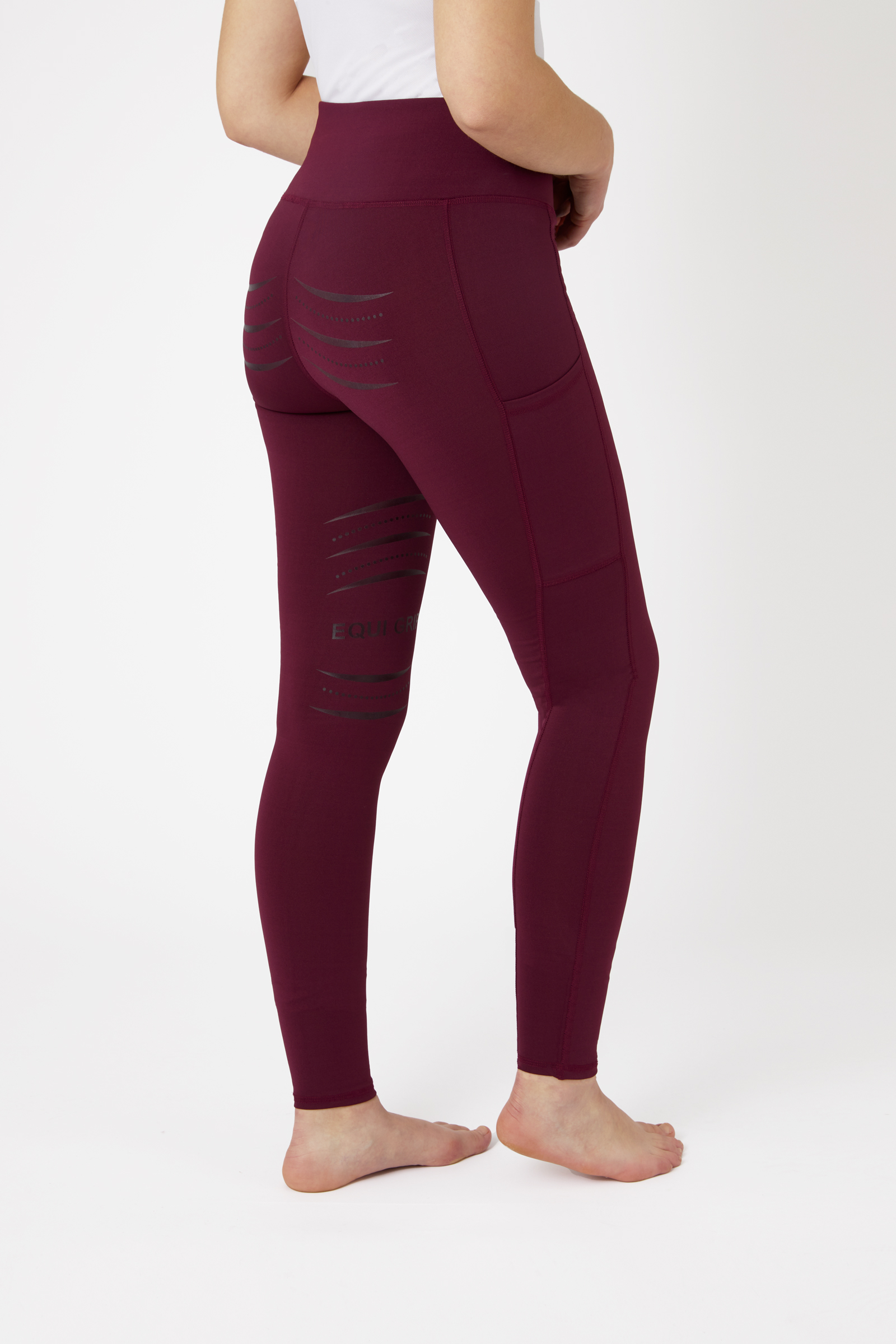 Reitleggings f&uuml;r Damen mit Silikonvollbesatz und Handytaschen