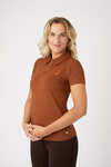 Horze Amy Damen Kurzarm-Poloshirt mit Baumwollstretch