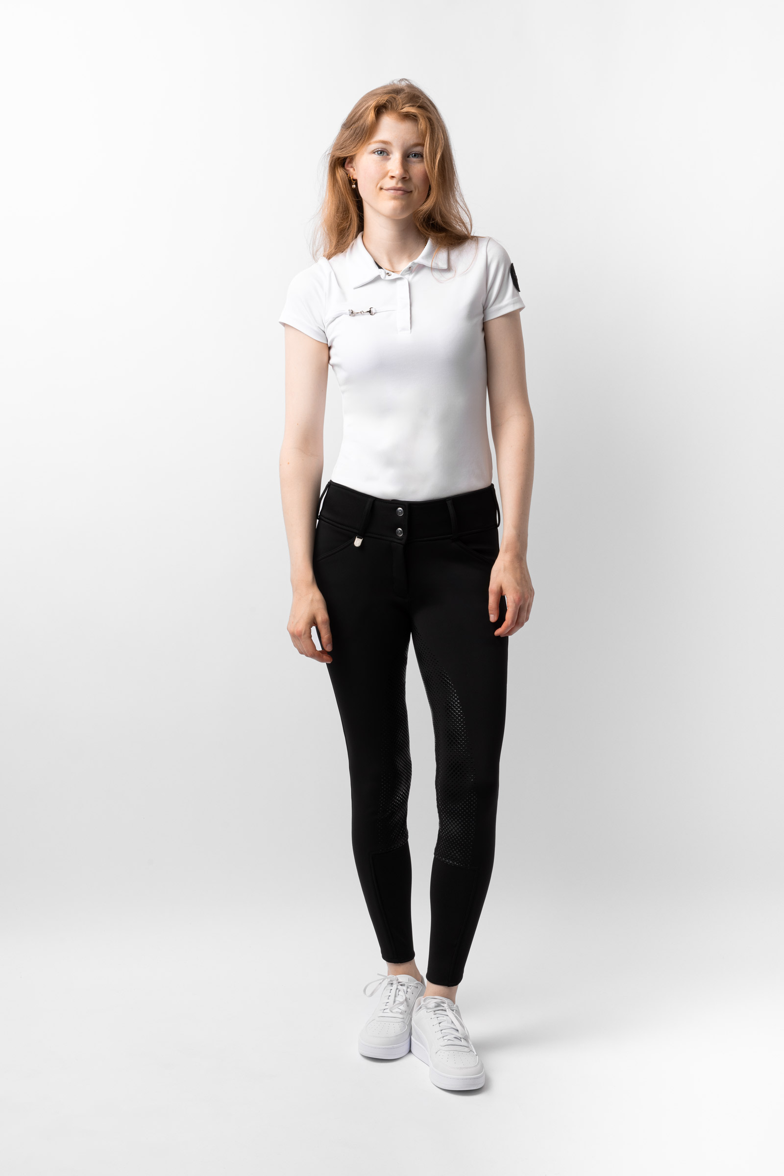 Horze Grand Prix Damen Winterreithose aus Softshellmaterial mit Vollbesatz und Silikon Grip