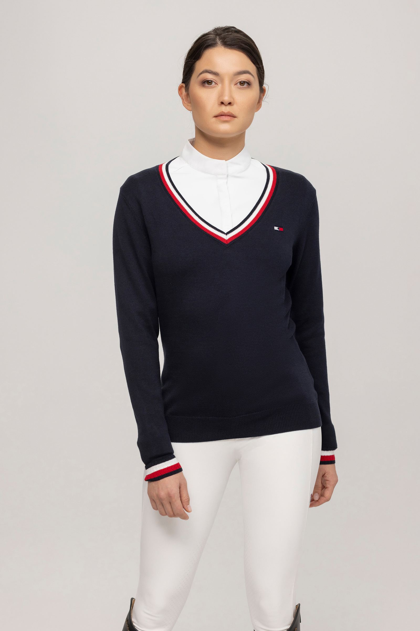 Tommy Hilfiger Equestrian Indiana Damen Pullover mit V-Ausschnitt
