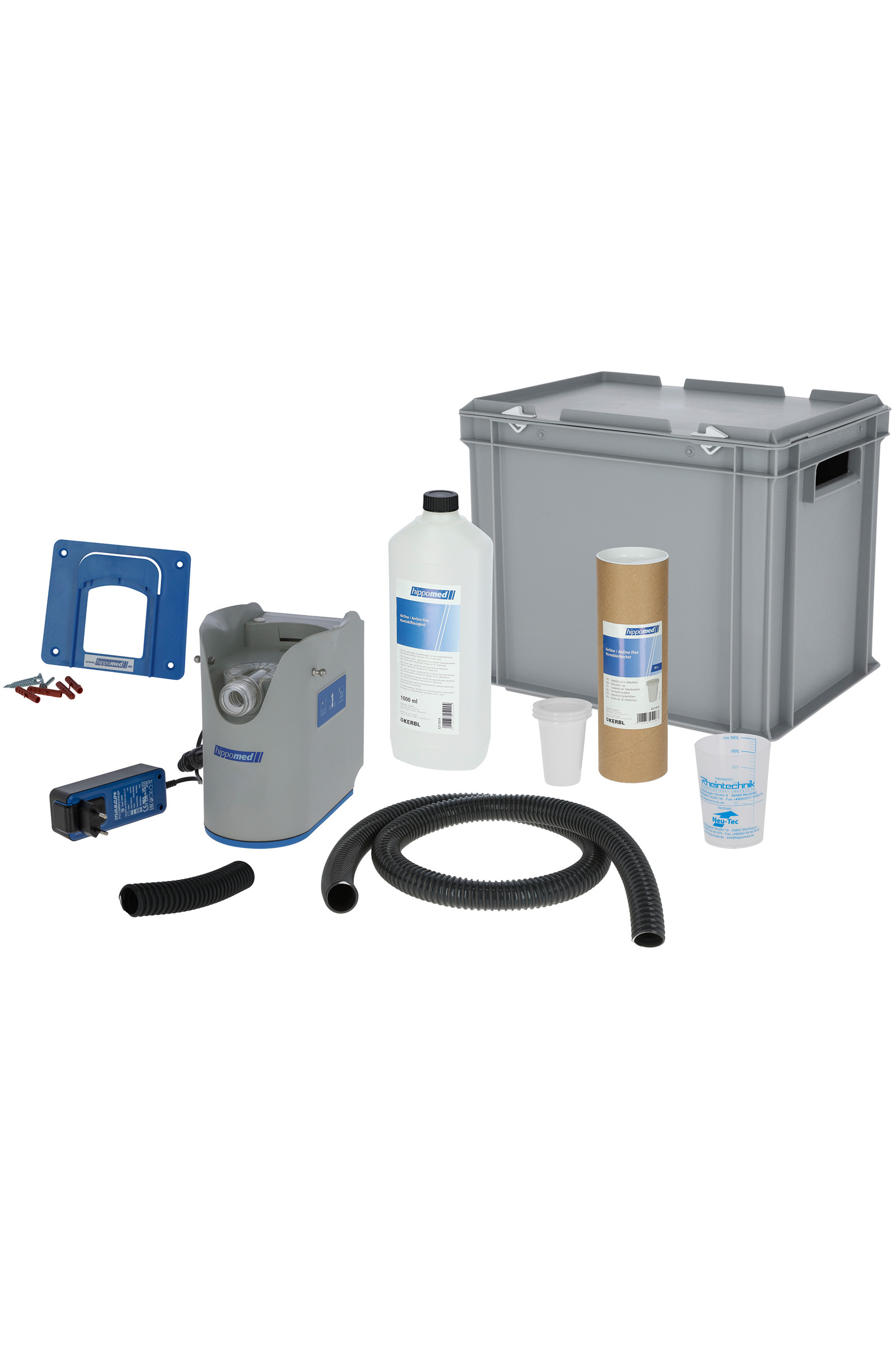 Hippomed AirOne Flex Batterie Ultraschall Inhalierger&auml;t ohne Maske