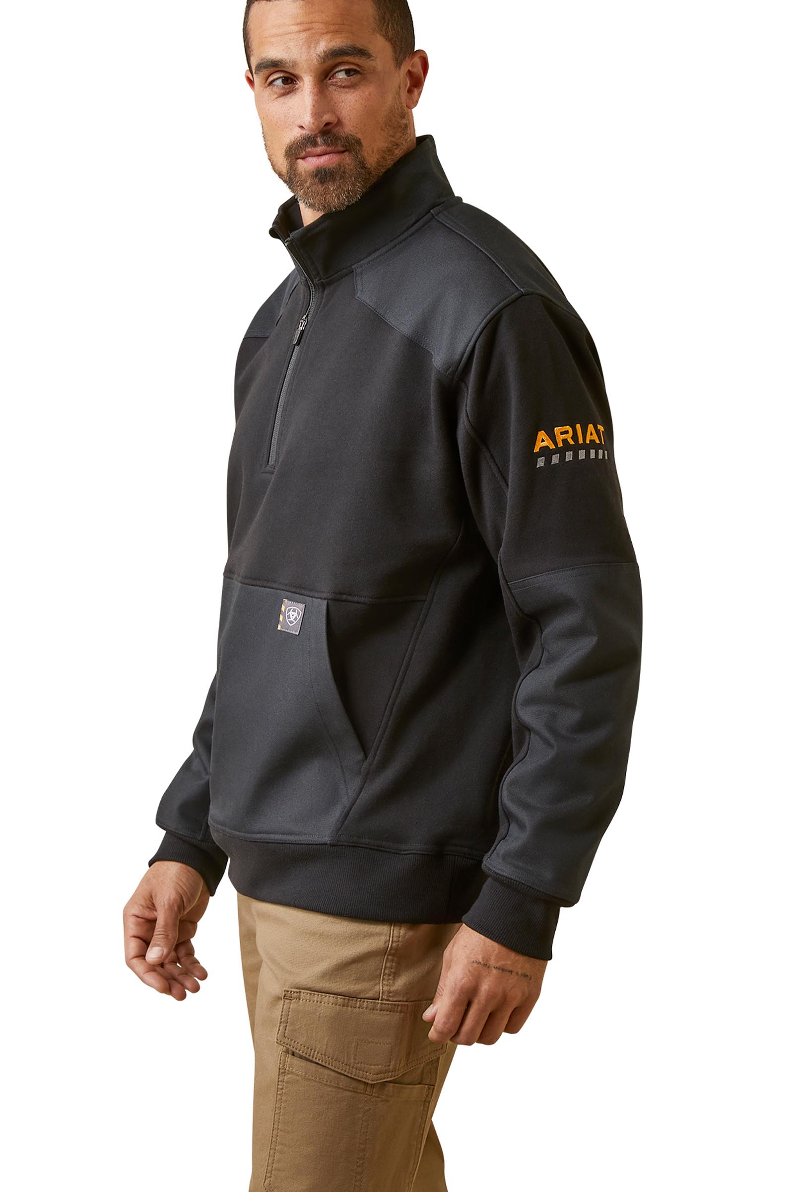 Ariat Rebar Workman Duracanvas Herren Sweatshirt mit 1/4-Rei&szlig;verschluss