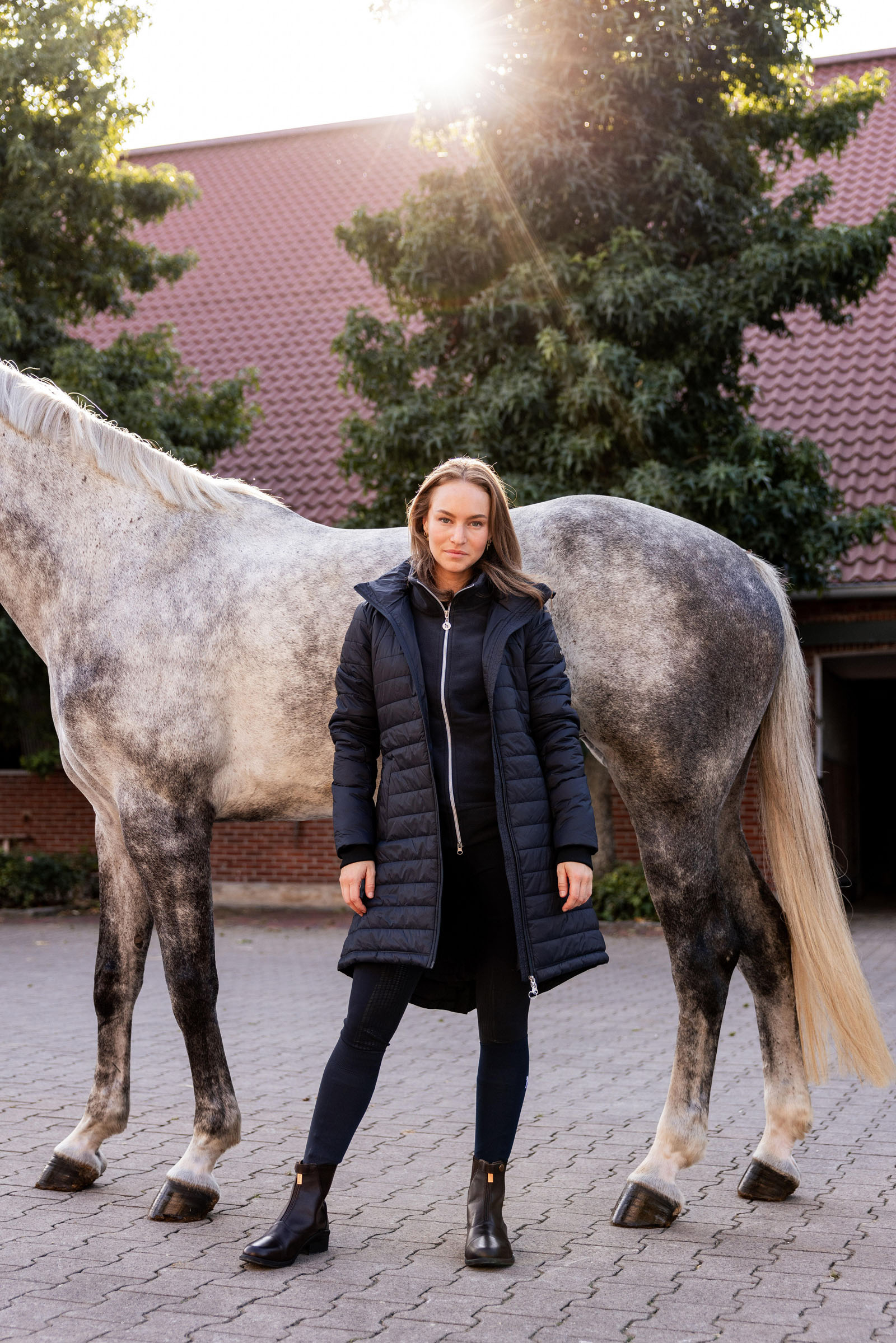 Horze Charlotte lange Damen Reitjacke