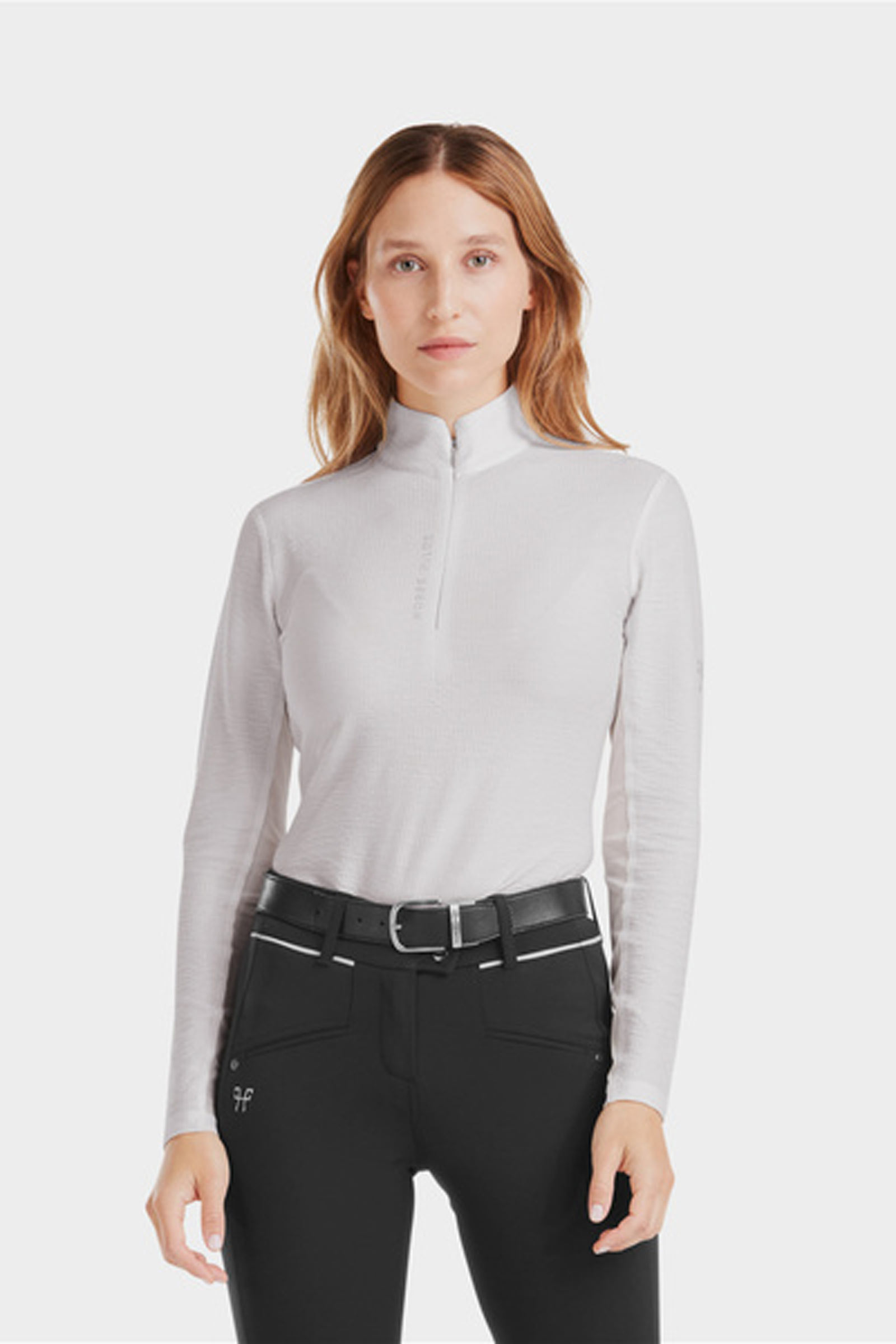 Wind Grey Horse Pilot Suntech Damenhemd