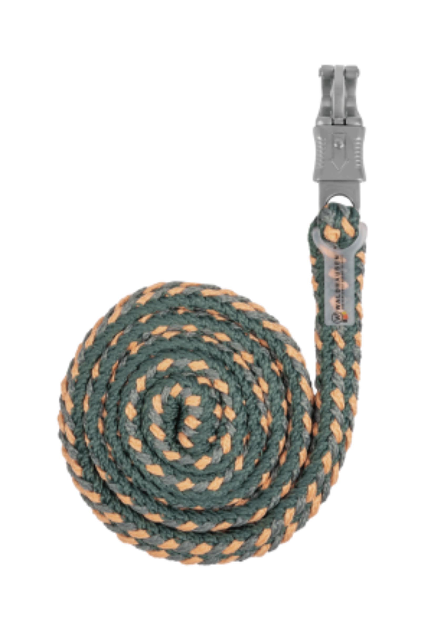 Pine Green / Peach / Chrome Grey Waldhausen Plus F&uuml;hrstrick mit Panikhaken