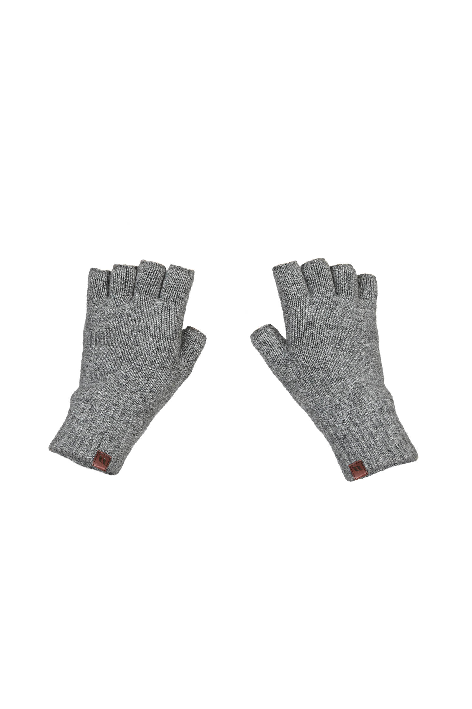 Grey Back On Track Half Finger Gloves
