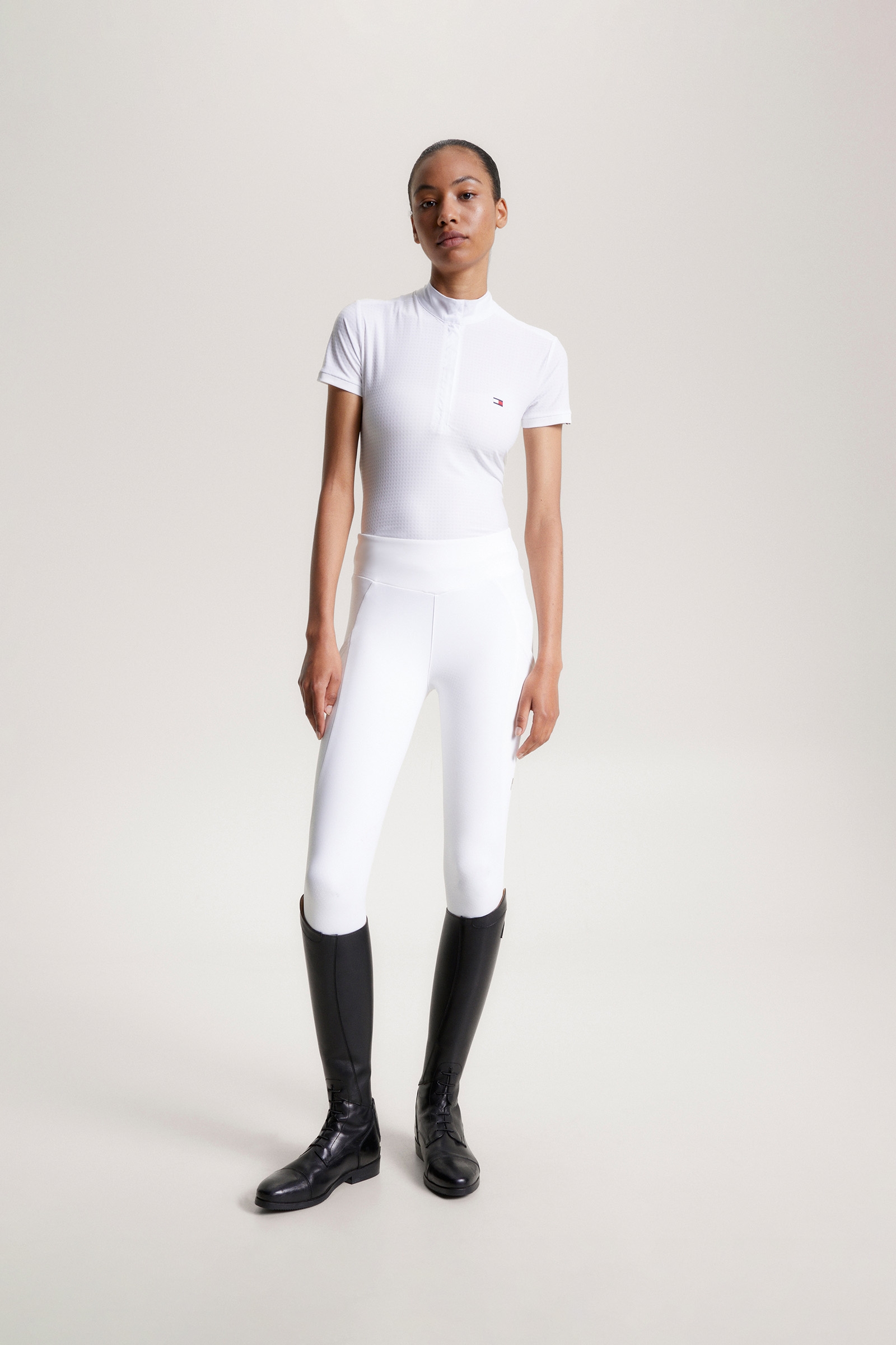 Tommy Hilfiger Equestrian Chelsea K&uuml;hlendes Kurzarm-Poloshirt mit Logo