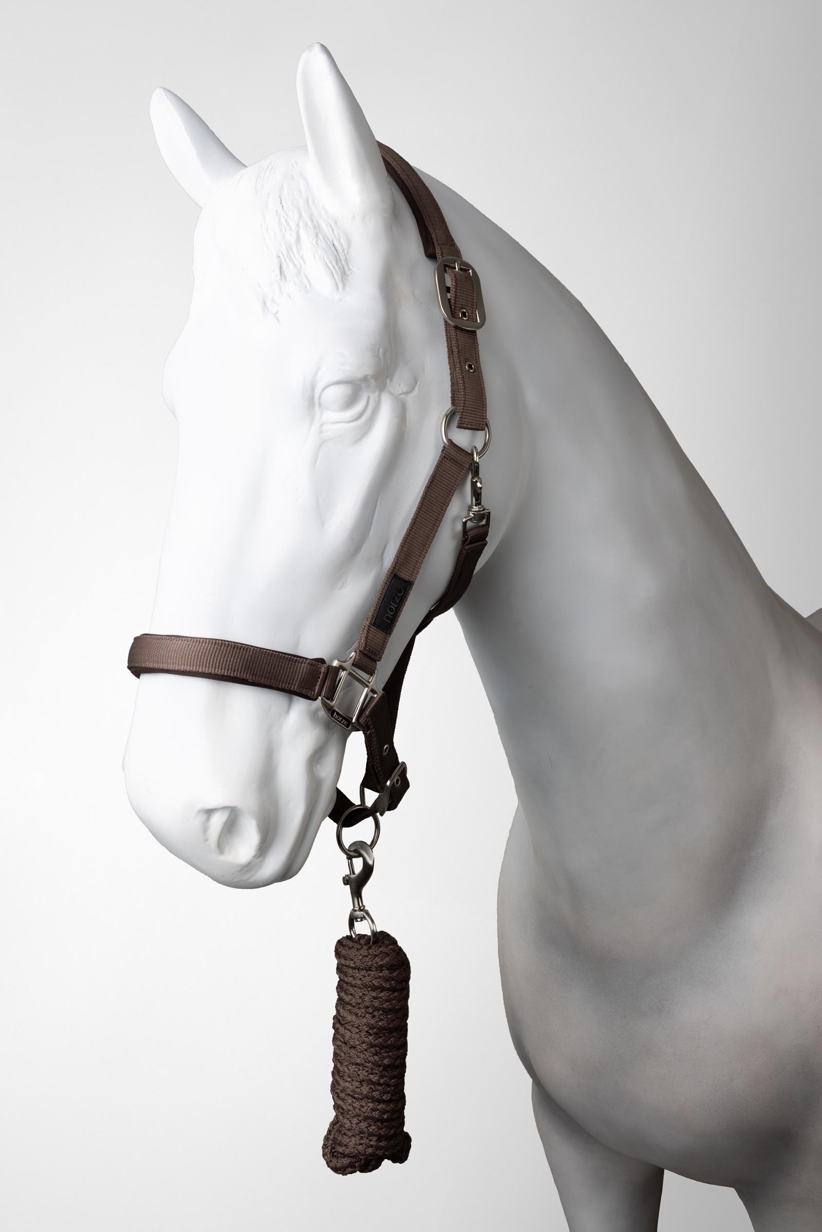 Coffee Quartz Horze Lucca Halfter & Führstrick Set