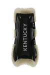 Kentucky Horsewear Bamboo Elastik Gamaschen mit veganem Lammfell