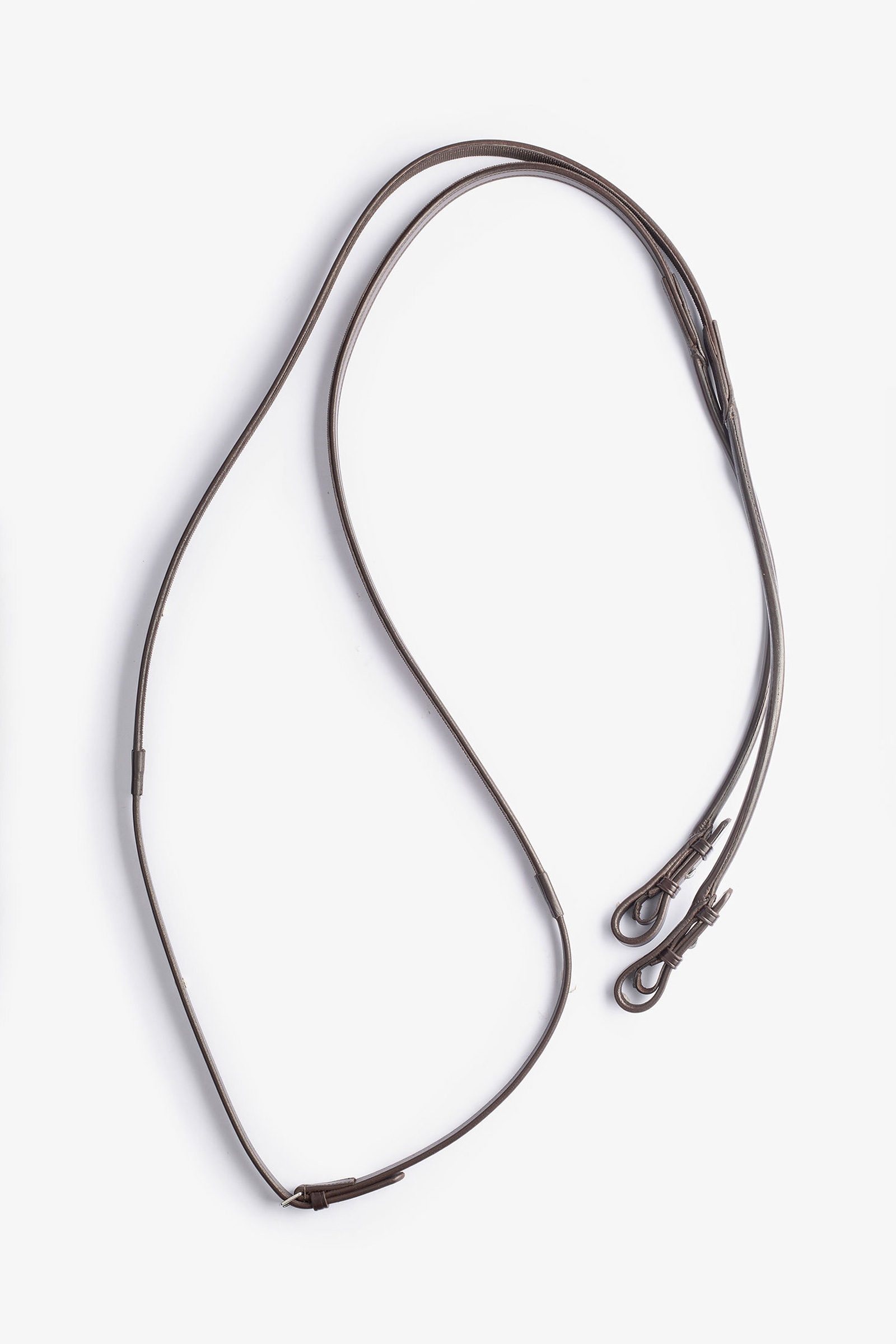 Brown Leather PS of Sweden Supergrip Round Stitched Reins, 13 mm