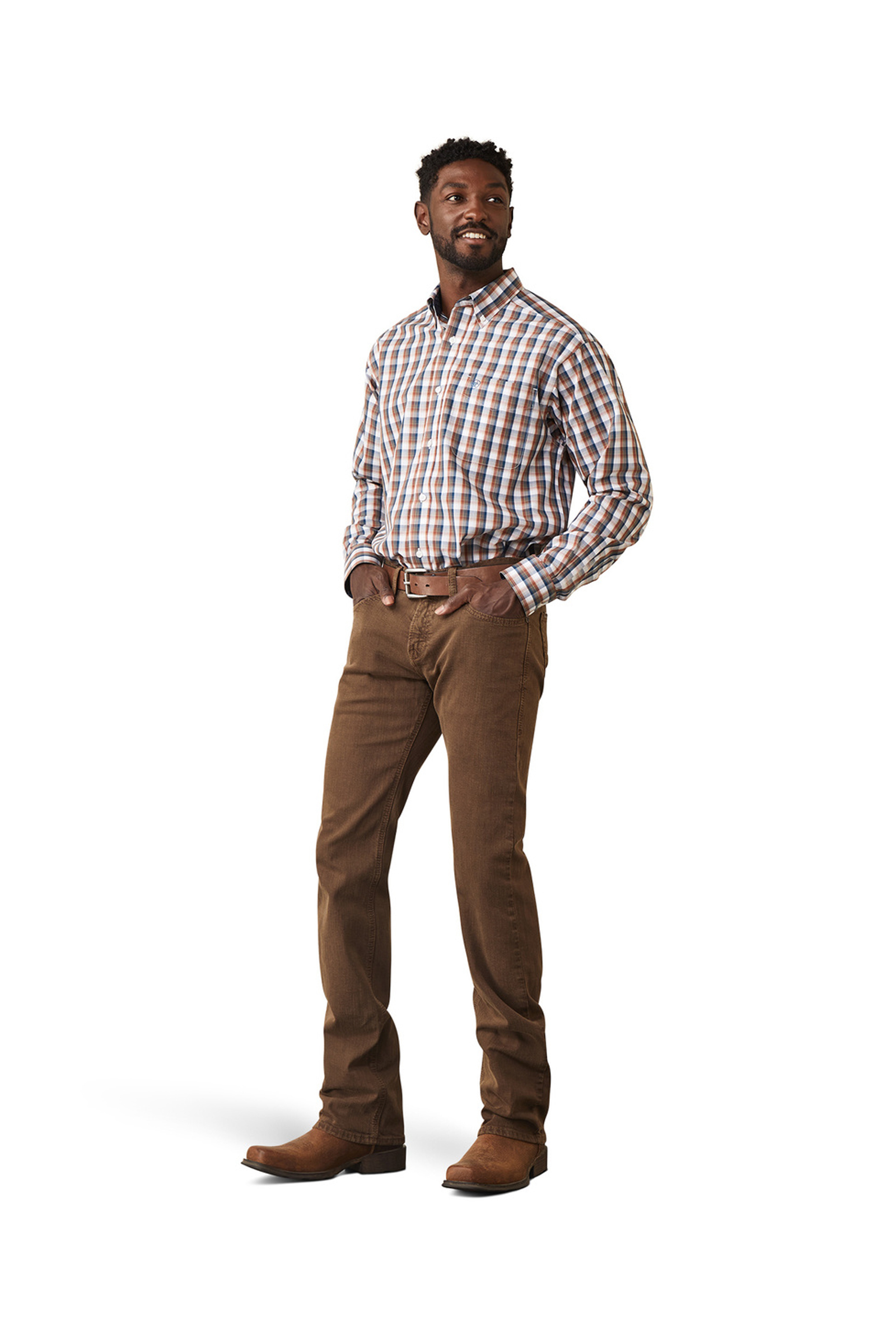 Ariat Herren M7 Str Grizzly Straight Jeans in Olivgrün