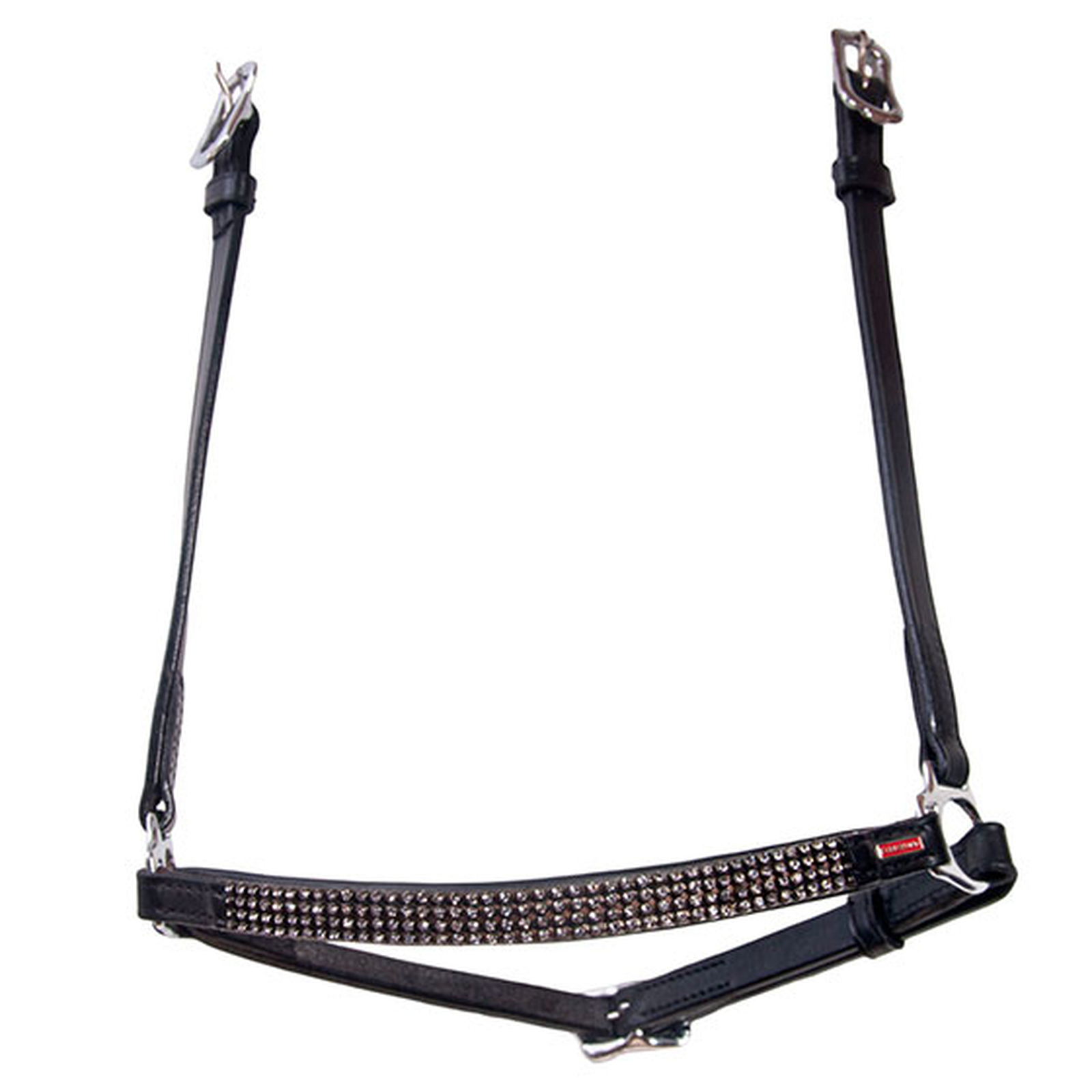 Grey Karlslund Hannoveranischer Reithalfter mit vier Reihen Kristalle