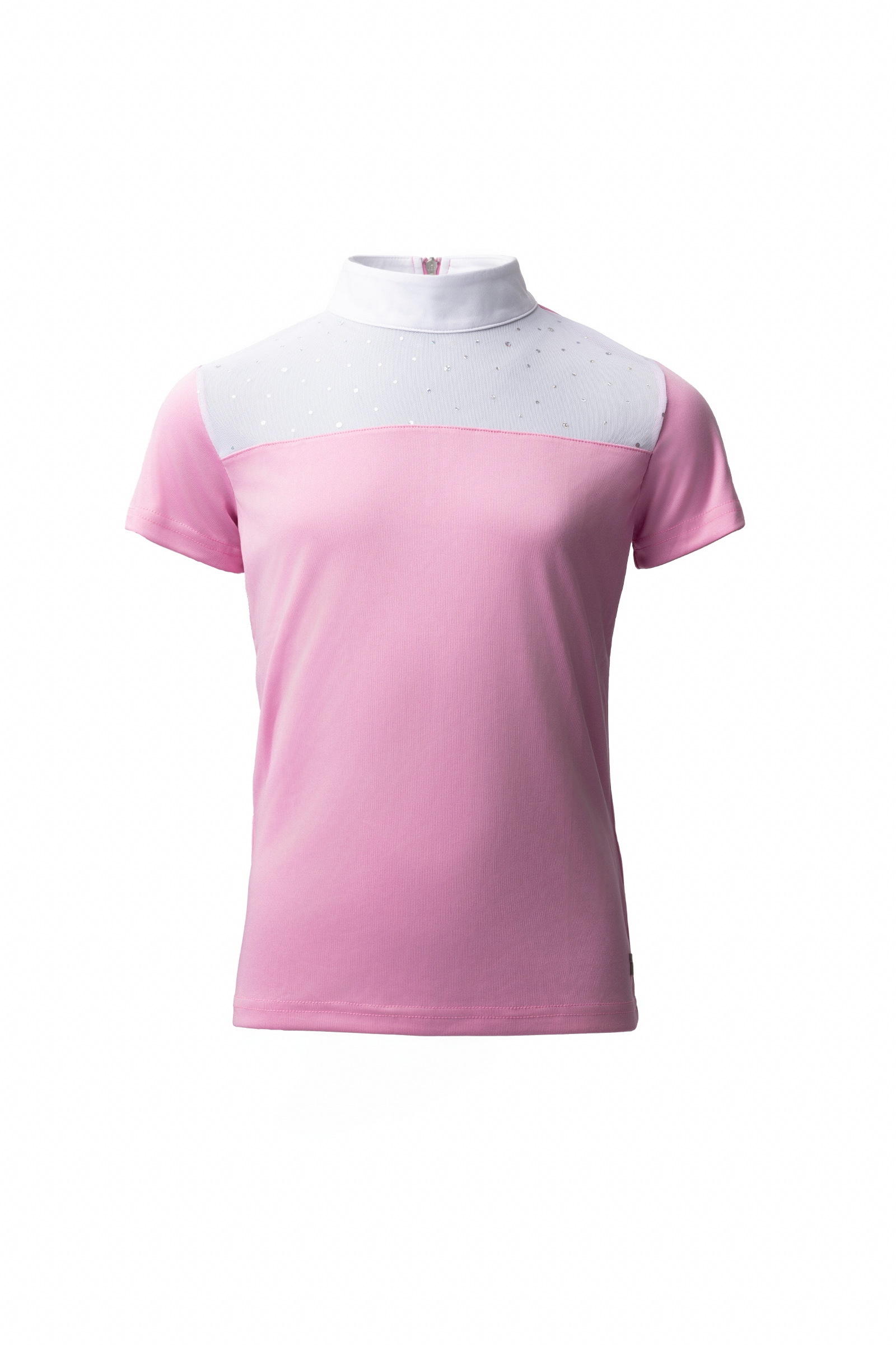 Begonia Pink Horze Young Rider Kaya Turniershirt mit Kristalldetails