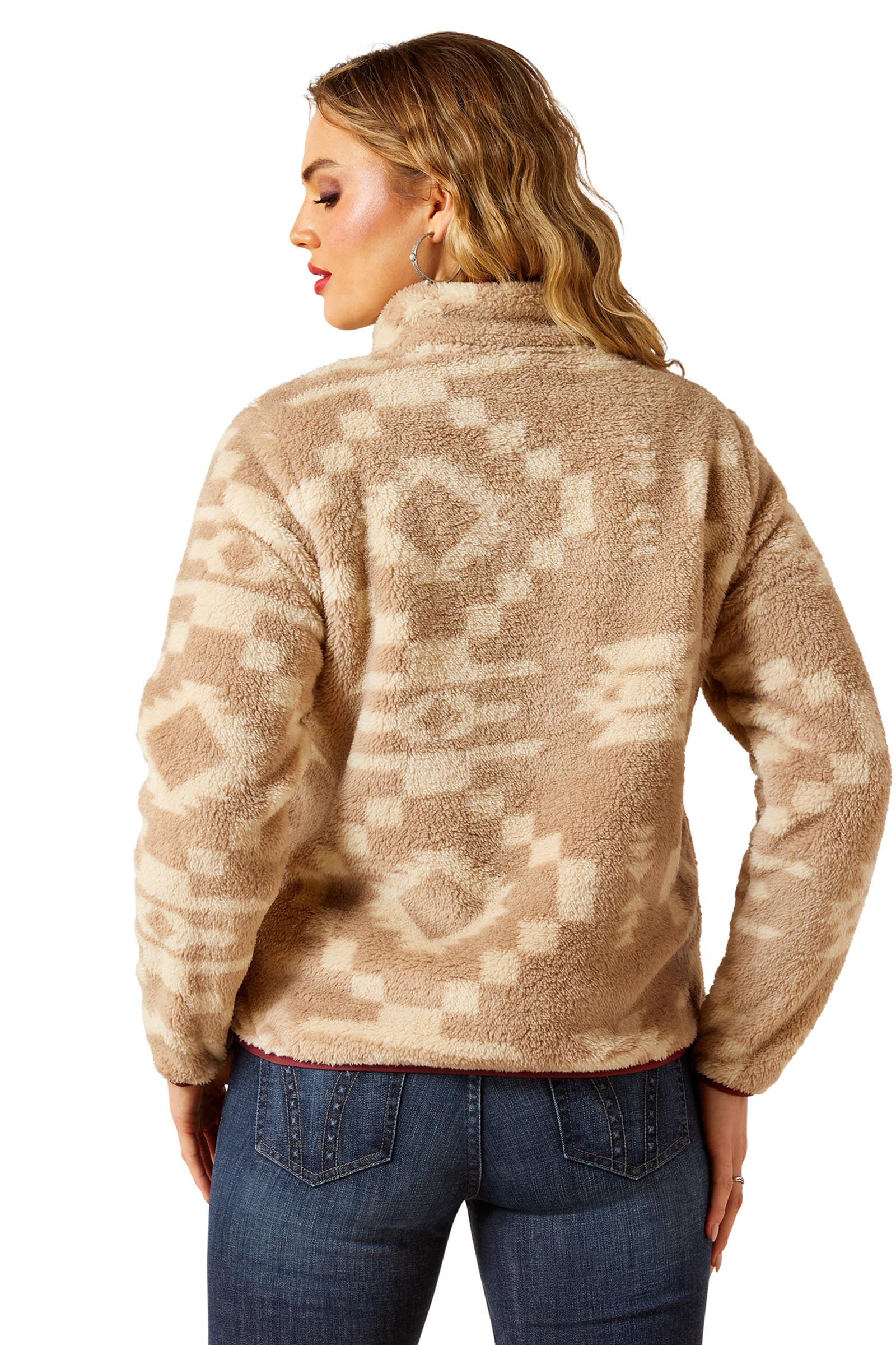 Ariat Berber Snap Damen Pullover mit 1/2-Knopfleiste