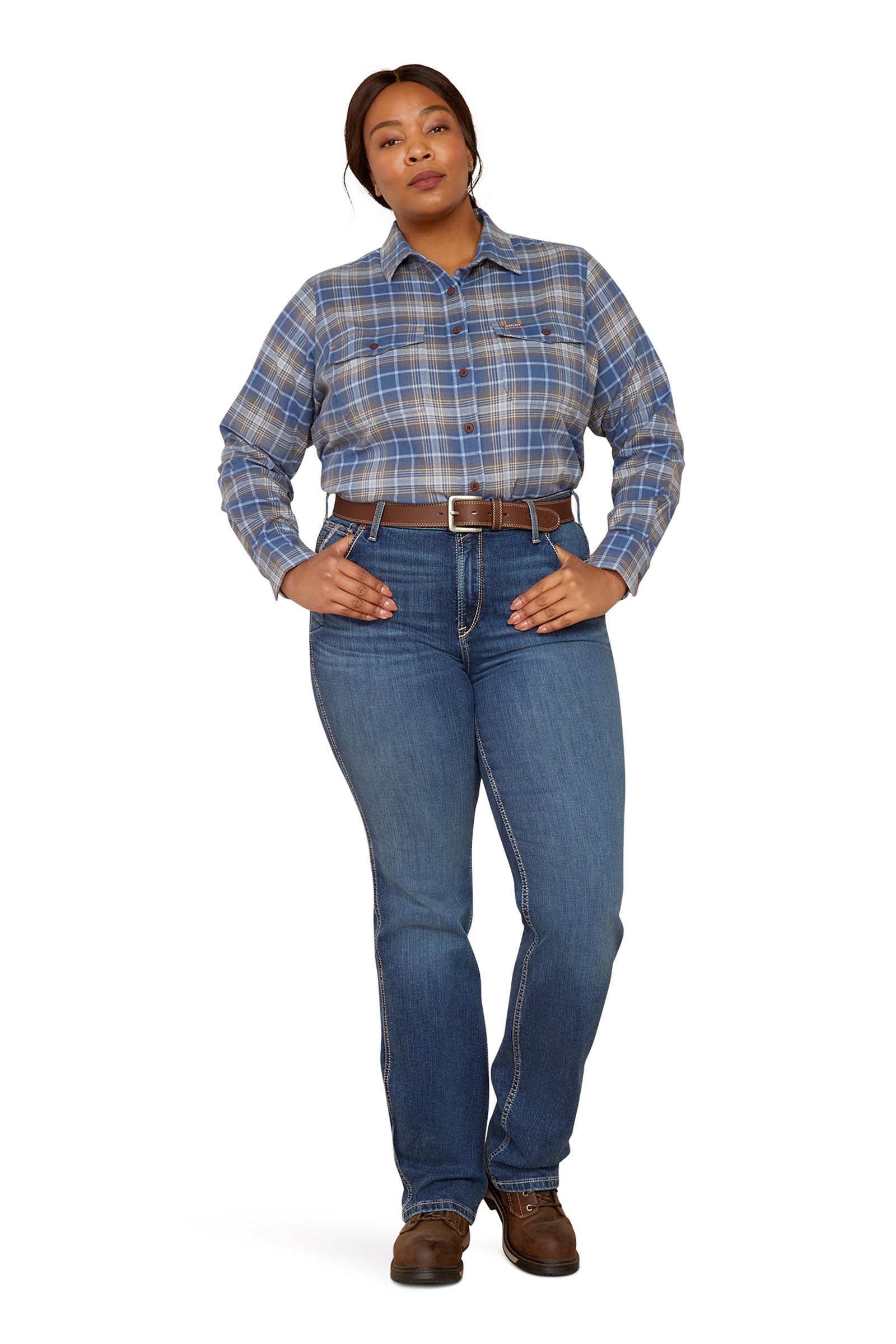 Ariat Rebar HR Riveter Straight Damen Jeans mit geradem Bein