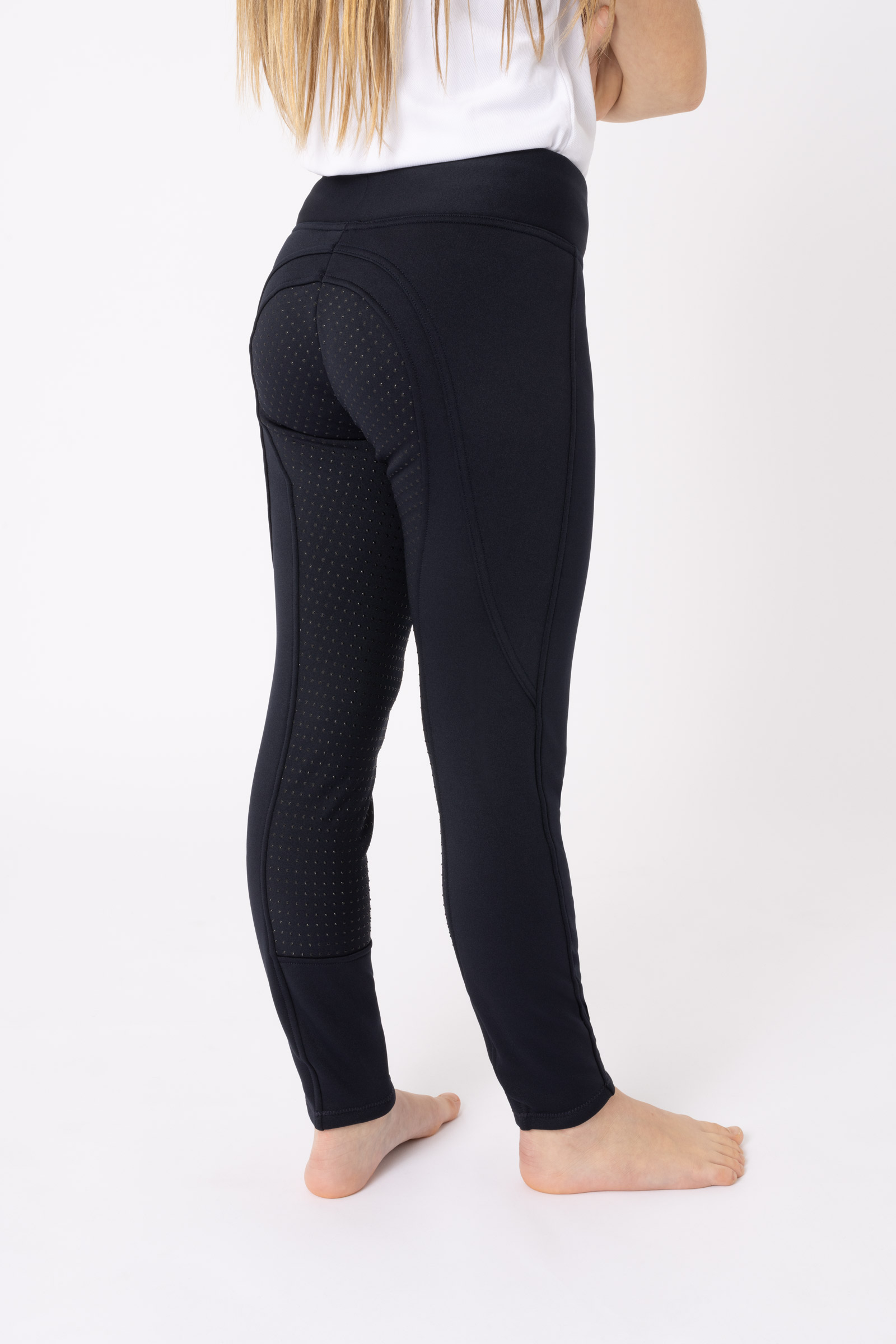 Horze Active Kinder Winter Reitleggings mit Silikonvollbesatz