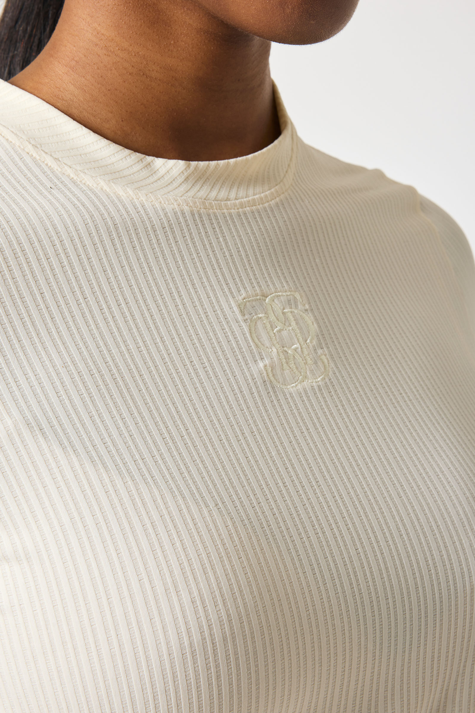 PS of Sweden Courtney S/S Gestreiftes Mesh-Shirt