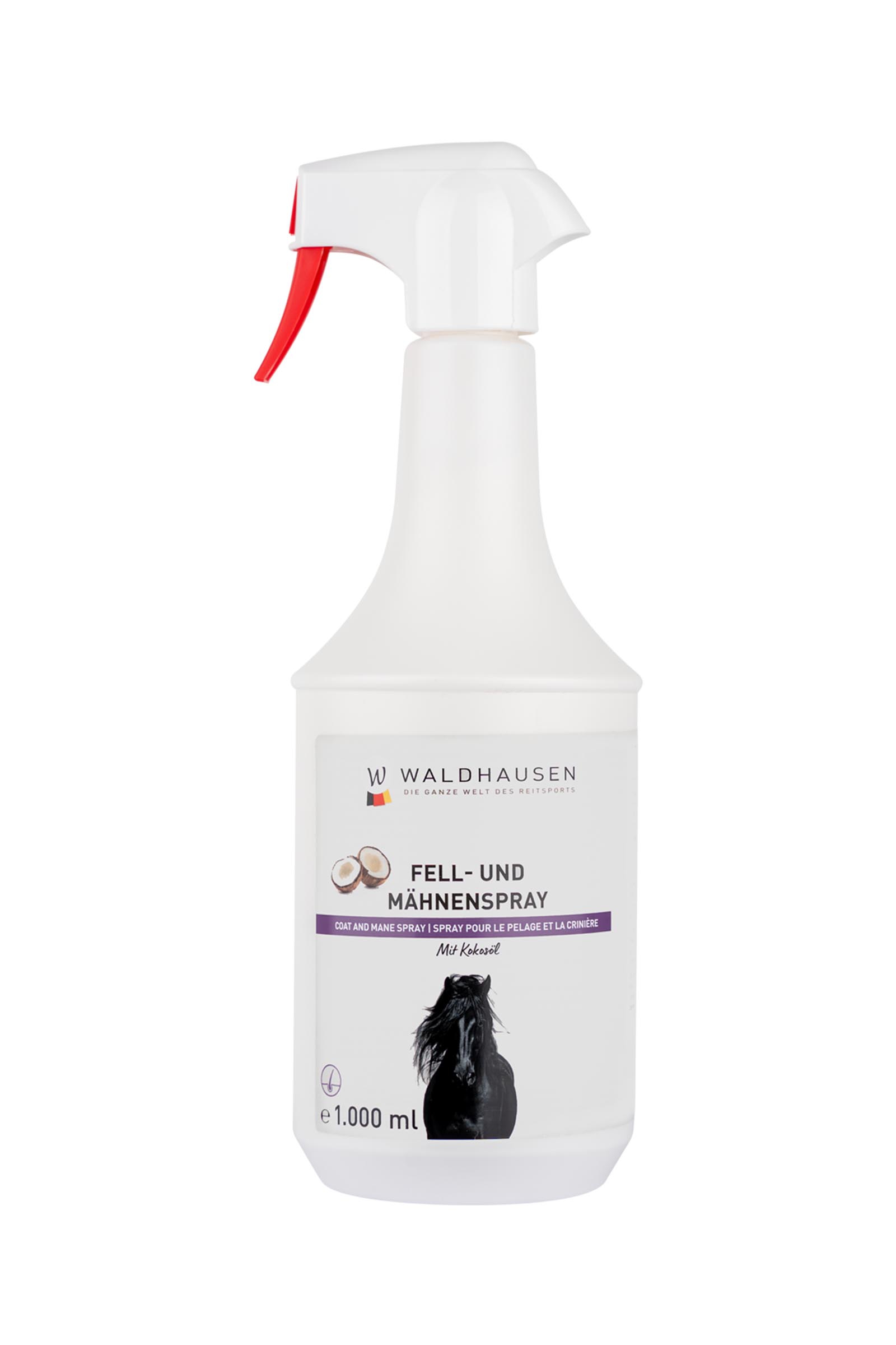 Waldhausen Fell & Mähnen Spray mit Kokosöl, 1 l