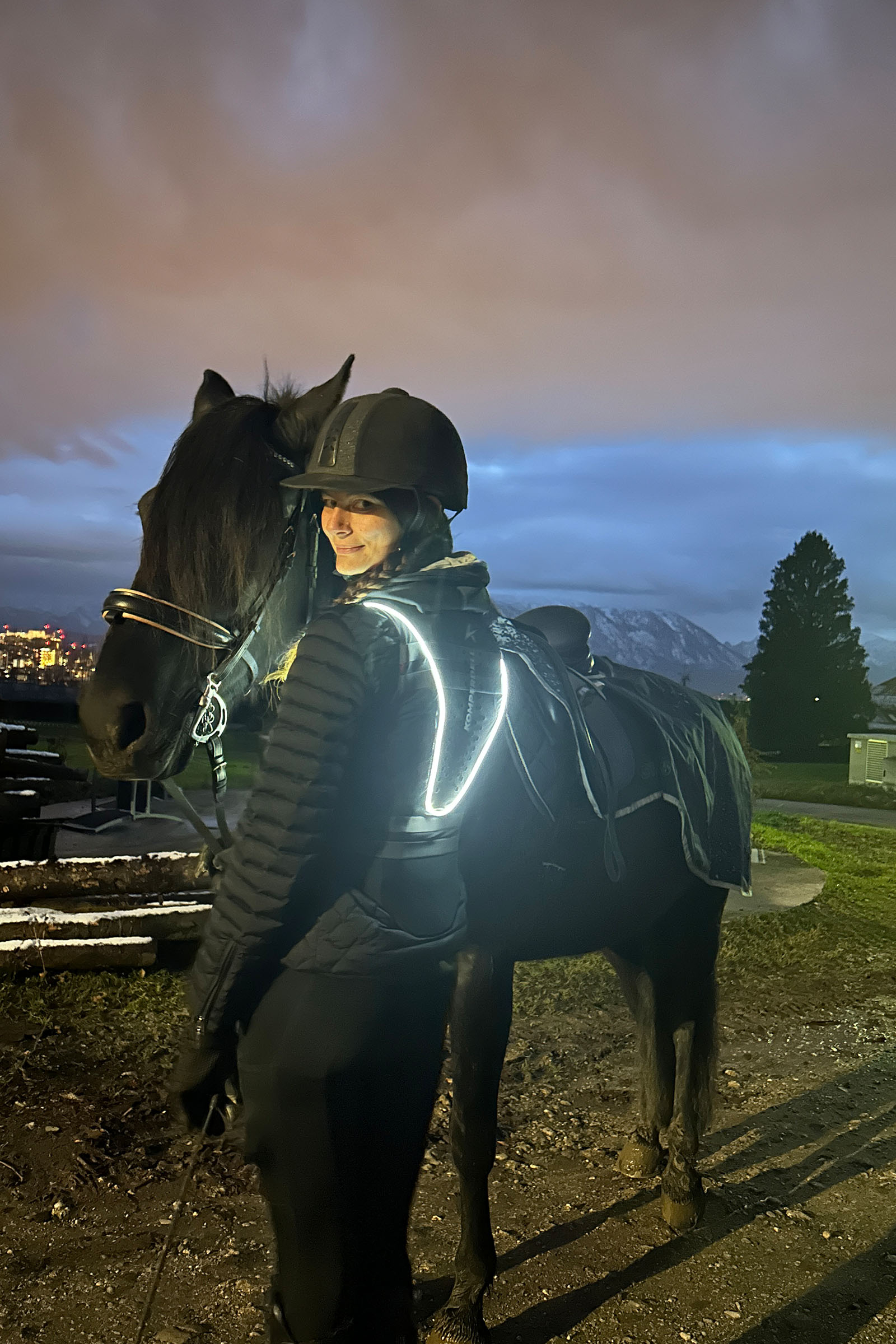 Komperdell Ballistic High Visibility FlexFit R&uuml;ckenprotektor, wendbar