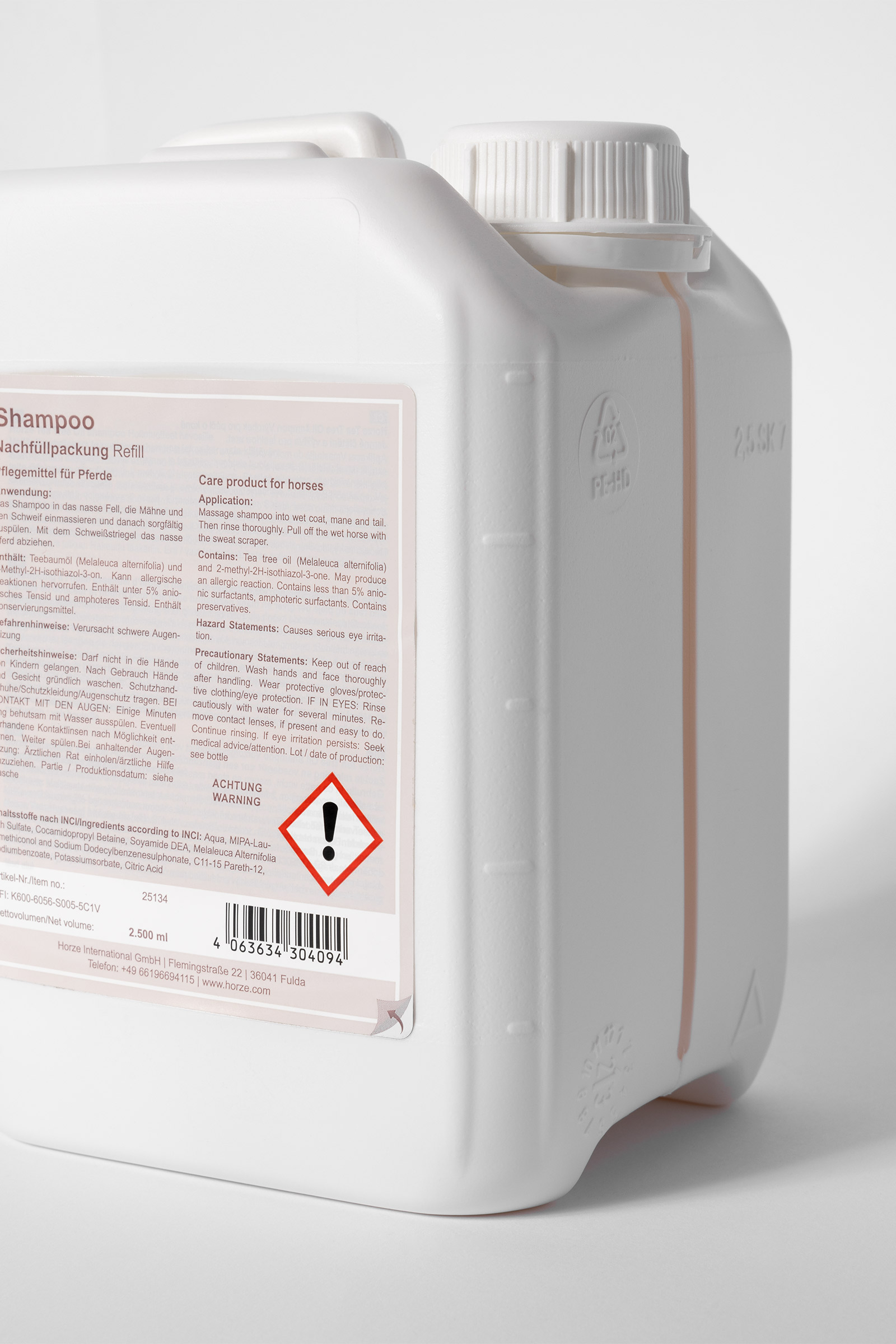 Horze Teebaumöl Shampoo Refill, 2.5l