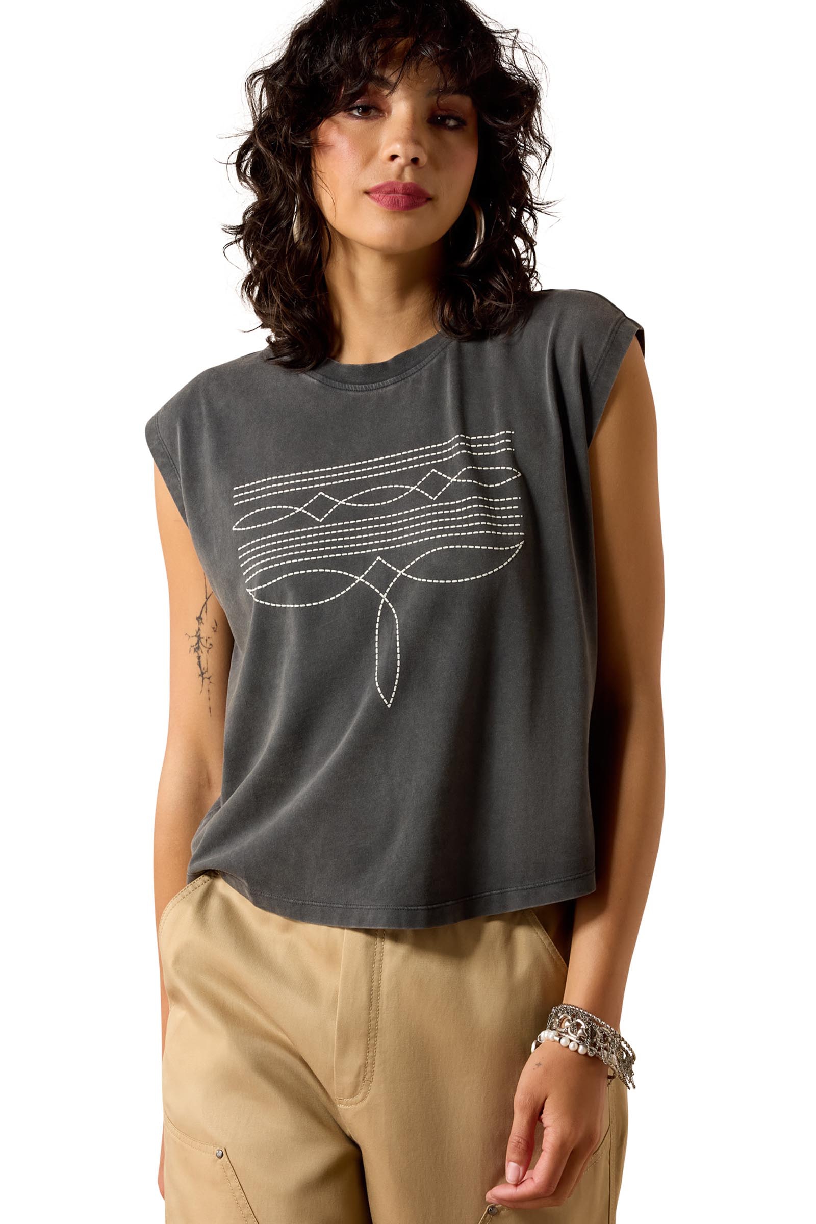 Ariat Damen Dallas Cropped T-Shirt