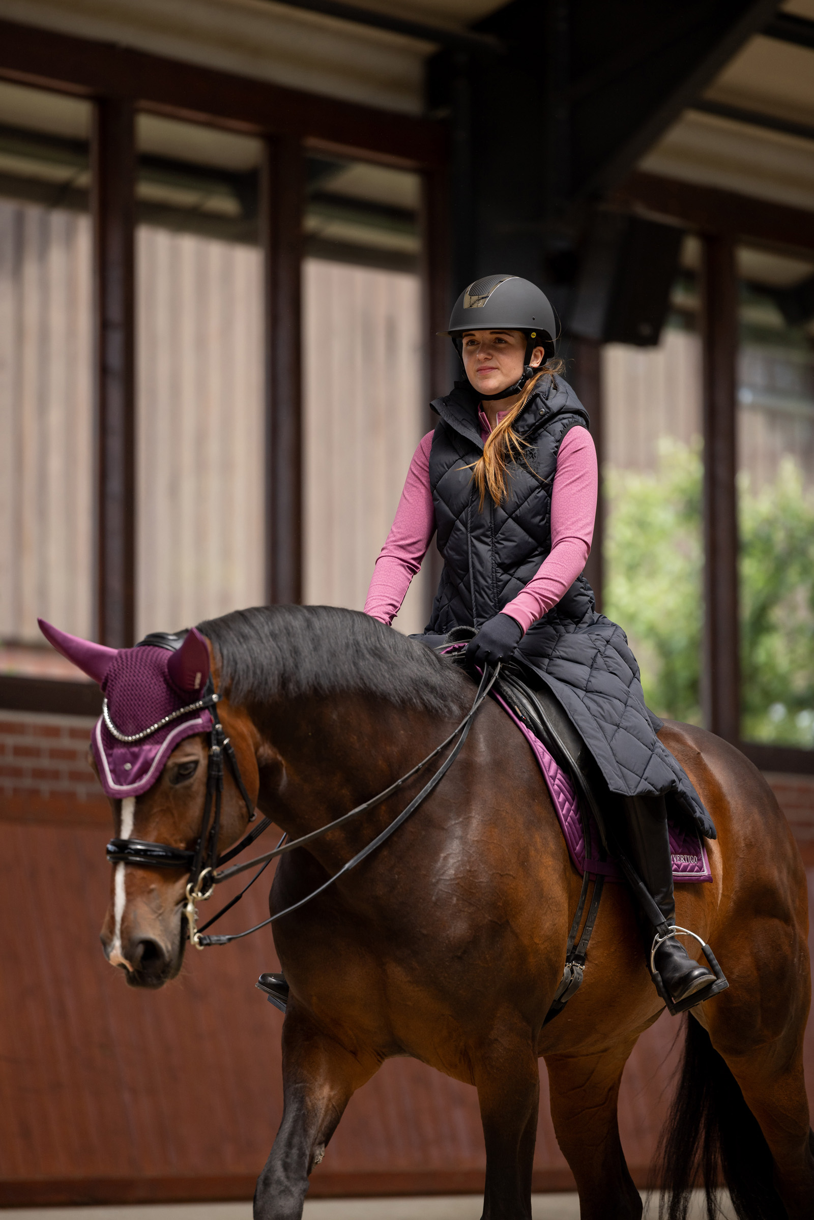 B Vertigo Gem Damen lange gefütterte Reitweste