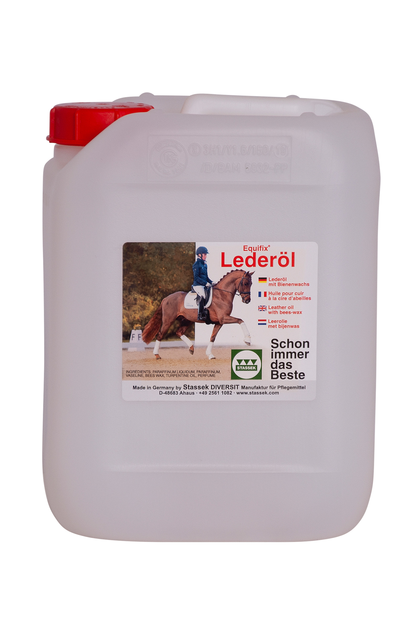 Stassek Equifix Leder&ouml;l mit Bienenwachs, 5 Liter