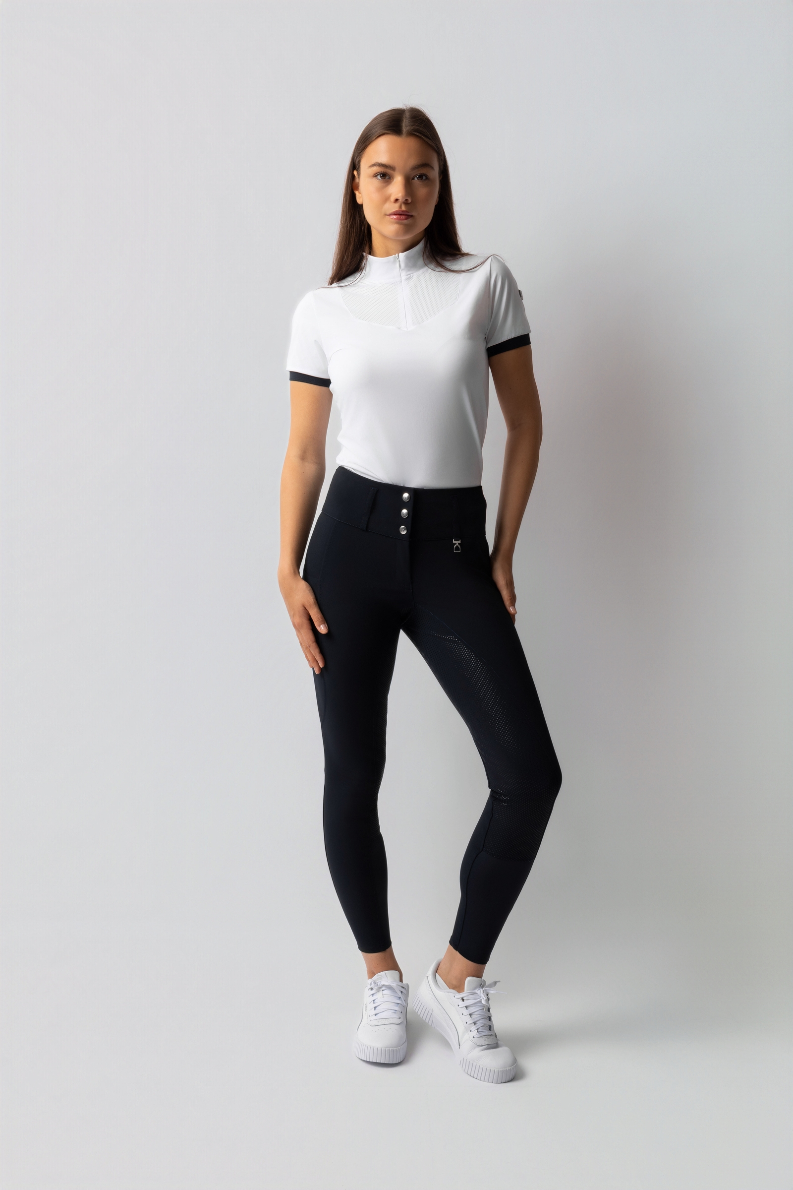 Horze Leonie Damenreithose mit Vollbesatz aus Silikon UPF 40+