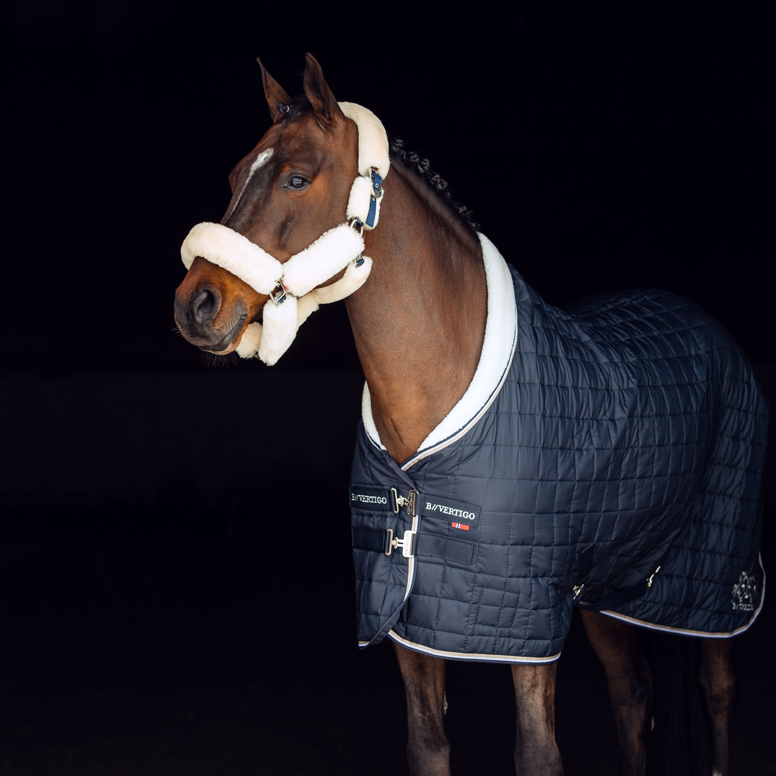 B Vertigo Alaska Halfter mit Kunstfell