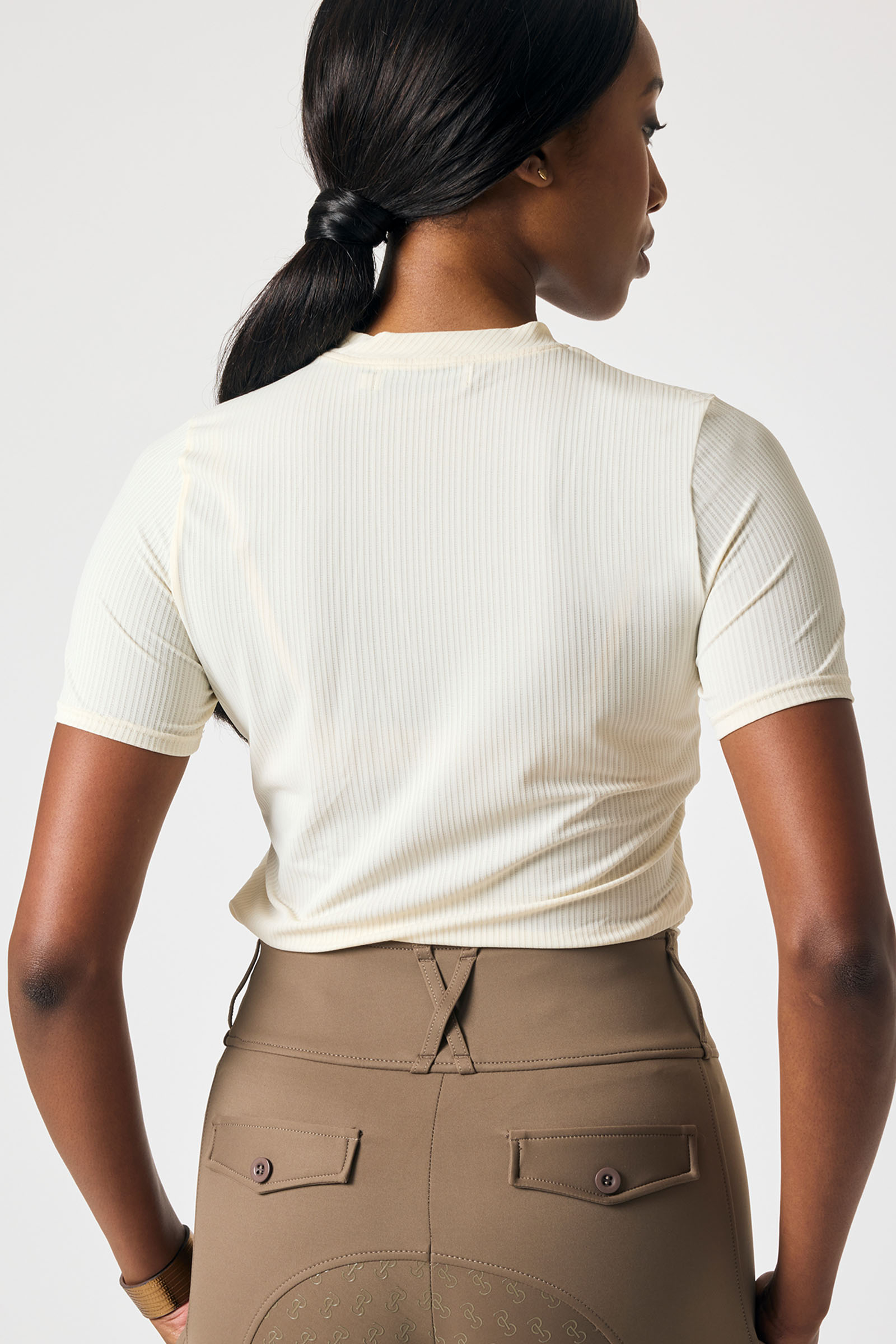 PS of Sweden Courtney S/S Gestreiftes Mesh-Shirt