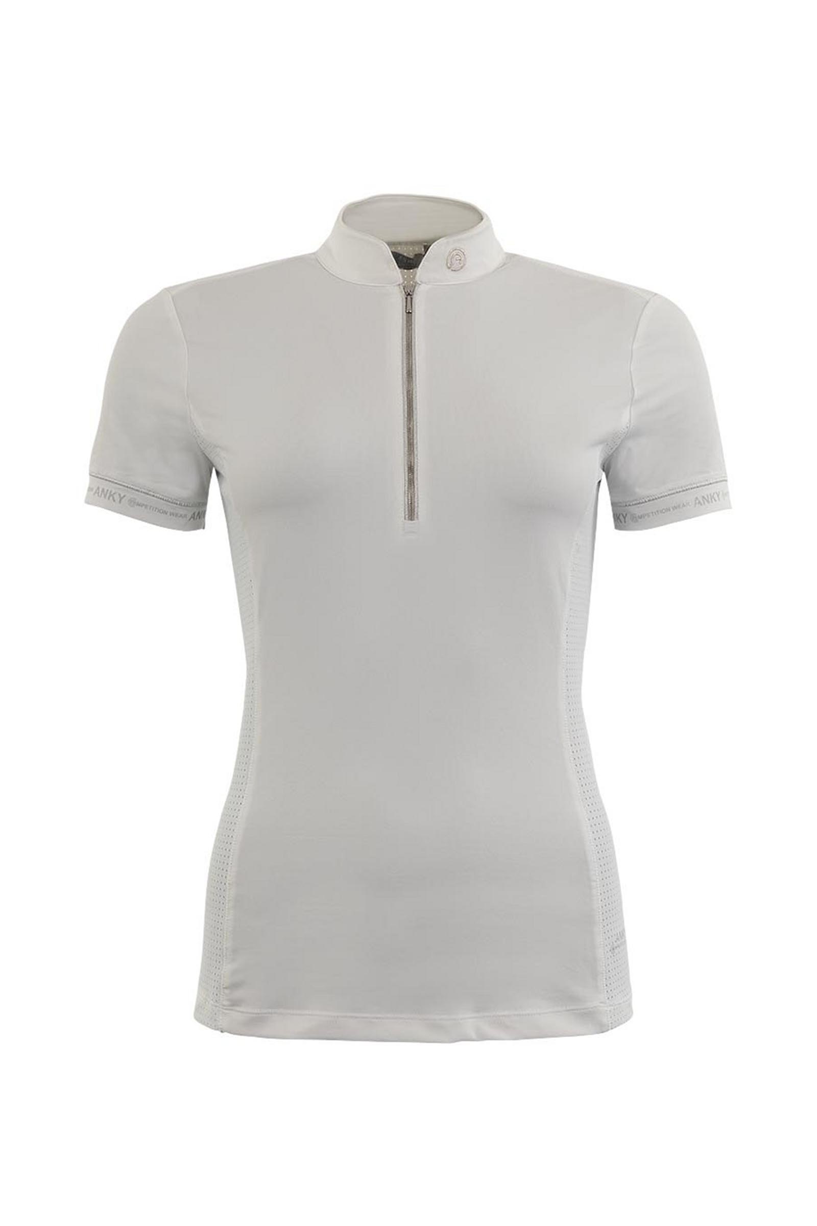 White ANKY Competition Textura Damen Turniershirt, kurzarm