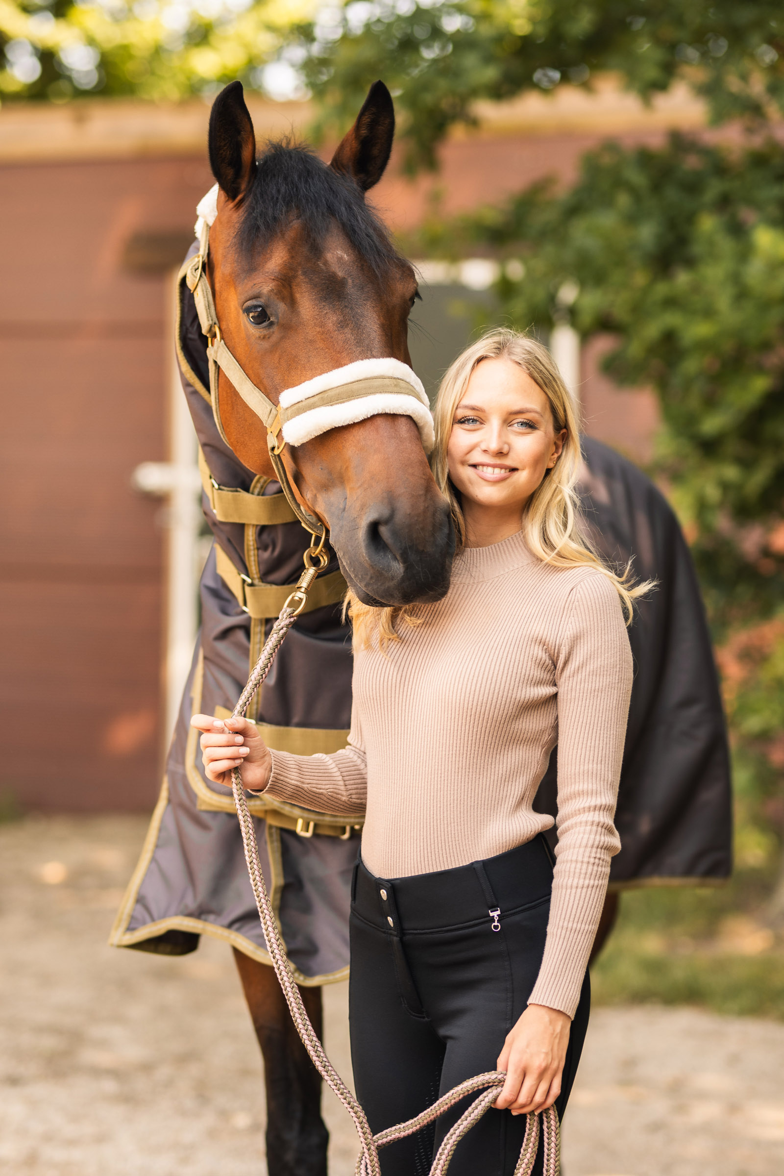 Horze Aca Damen Rippstrickpullover