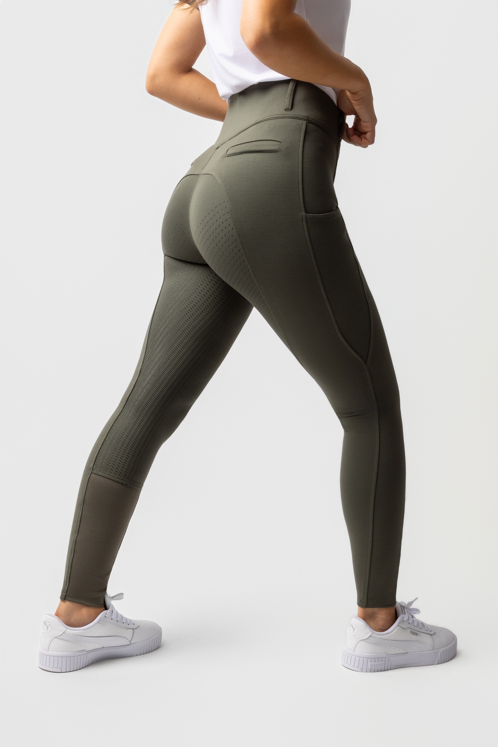 Horze Mira Damen Reithose mit Vollbesatz und hohem Bund