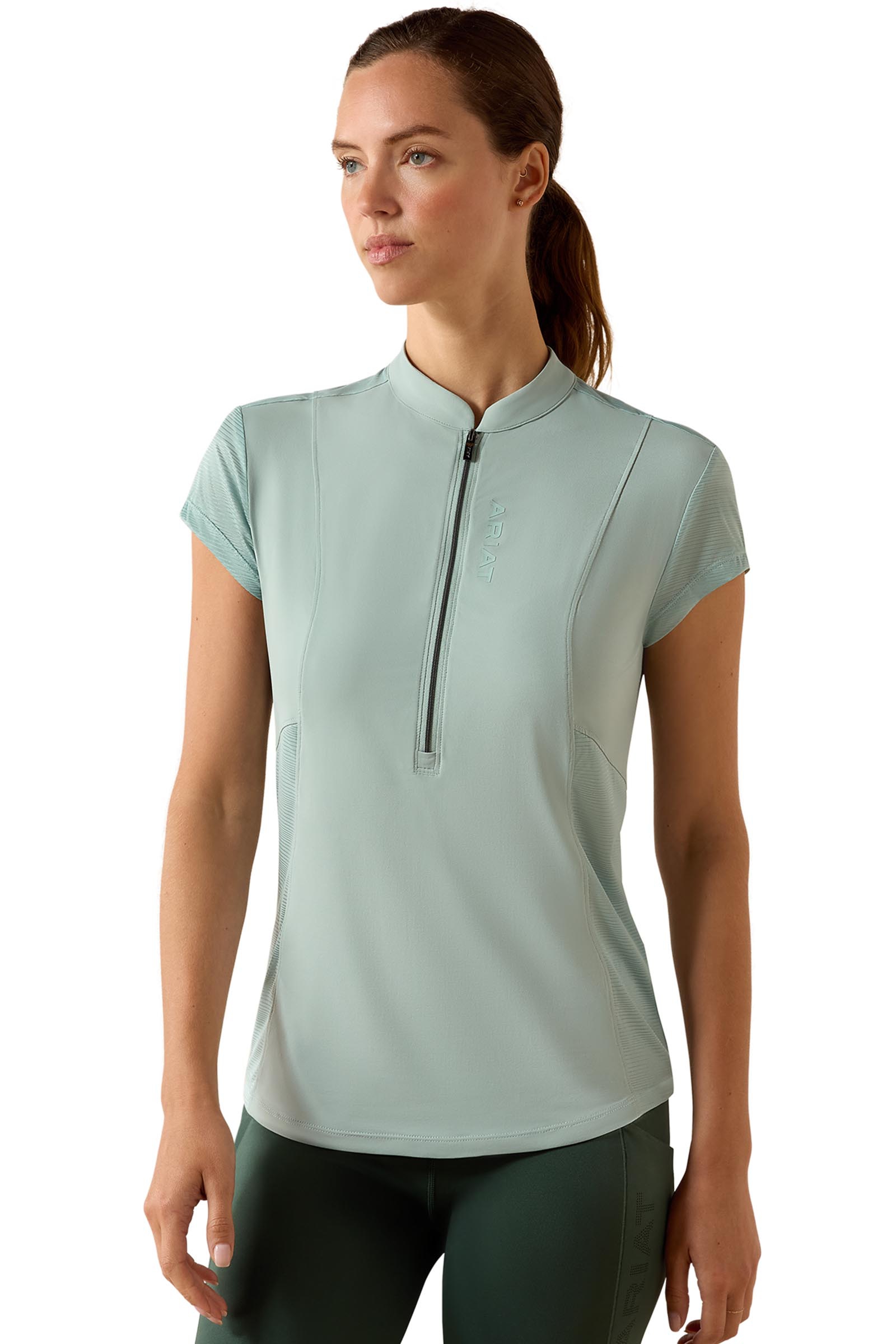 Blue Surf Ariat Breathe Damen Baselayer mit 1/2 Rei&szlig;verschluss