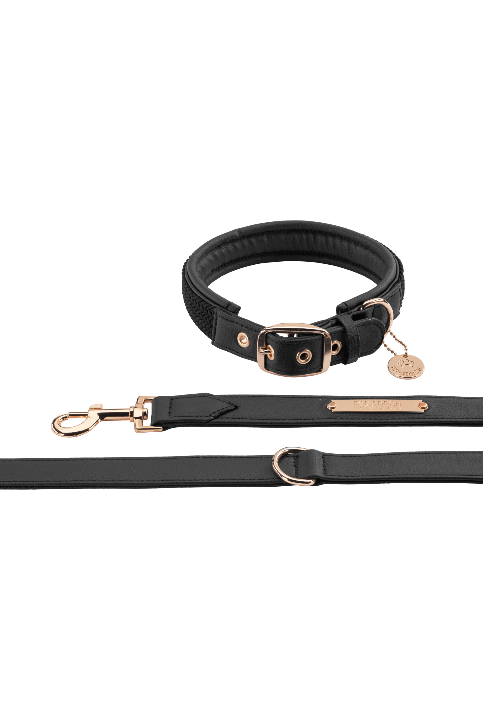 Eskadron Heritage AW24 Hundehalsband- und Leinen-Set aus Kunstleder