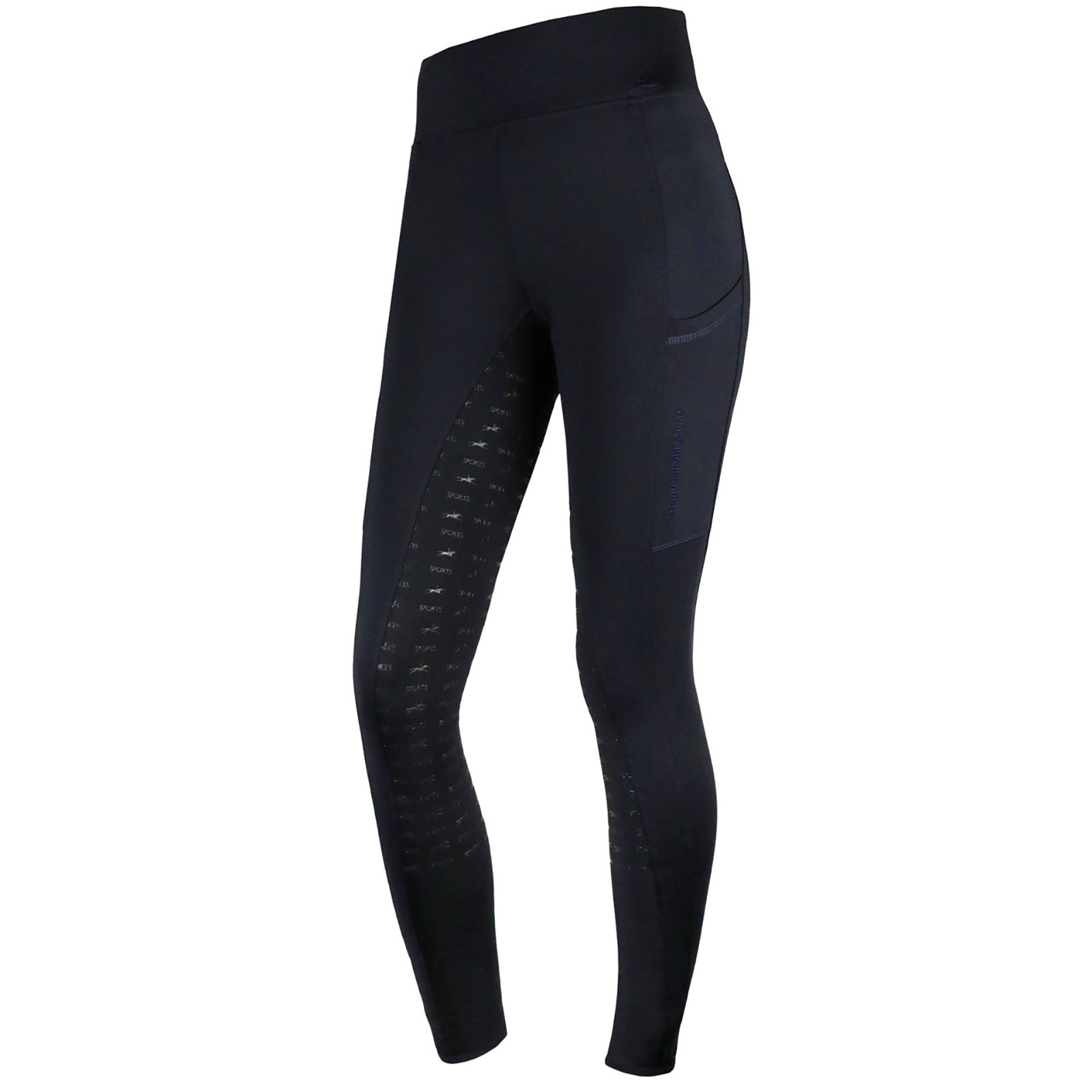 Schockem&ouml;hle Sports Pocket Damen Reitleggings Vollbesatz