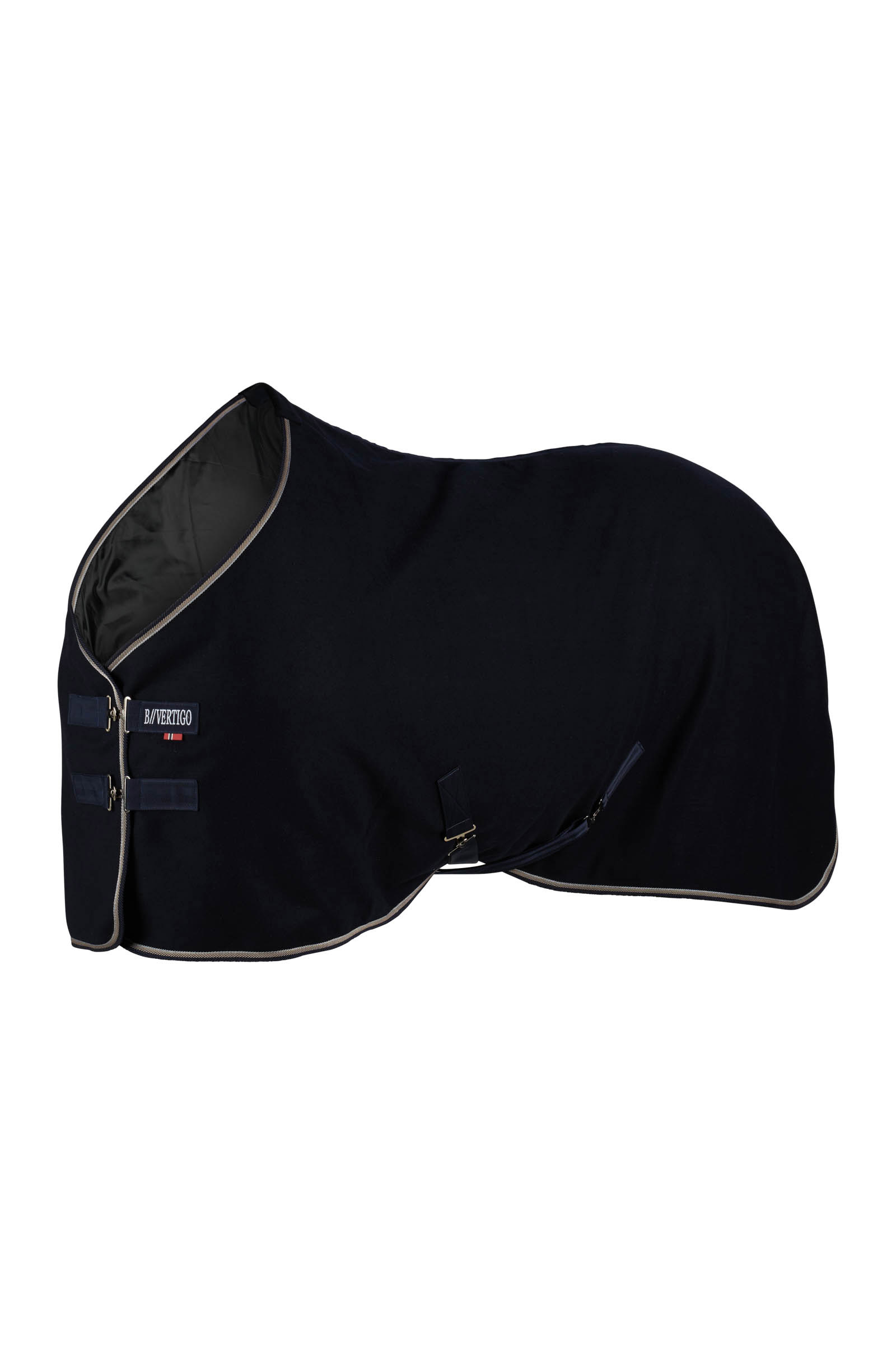 B Vertigo Arendal Wolldecke mit goldenem Streifen